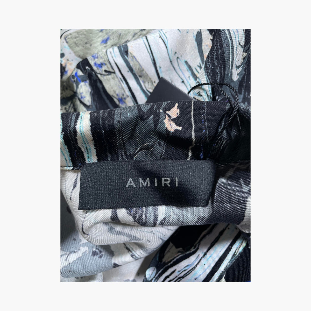 Amiri Black Tie Dye Button Up