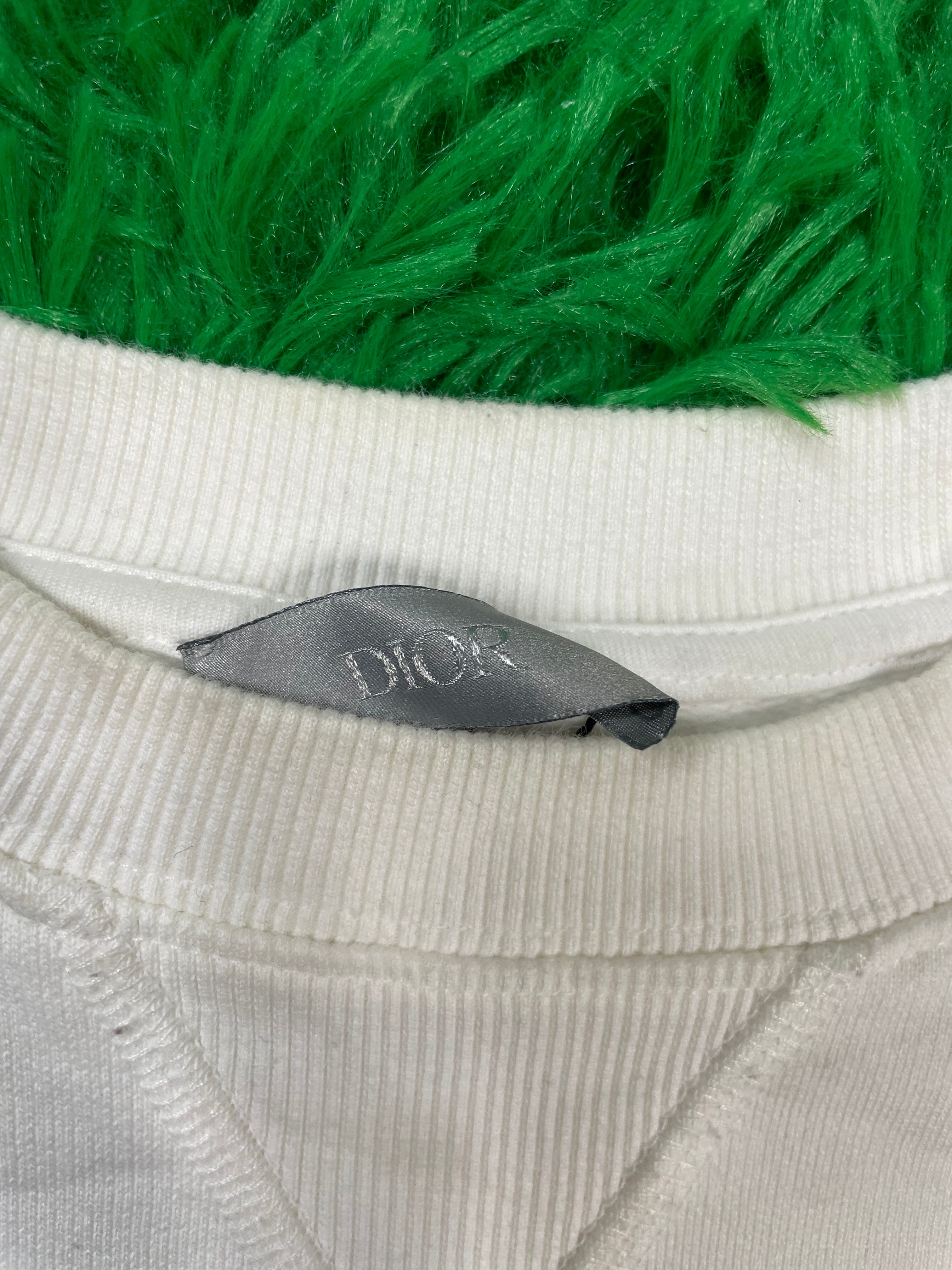 Dior CD Script LoGo Crewneck White size:Small Used