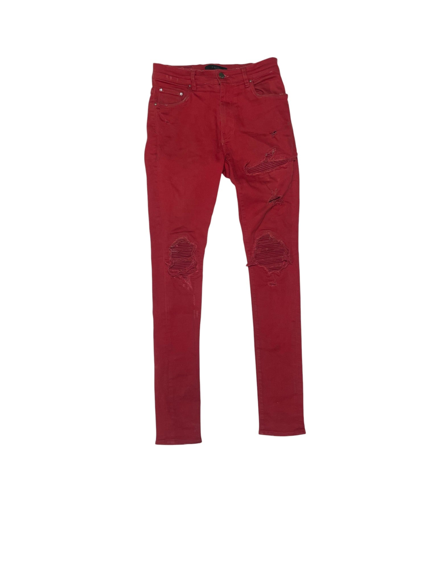 Amiri 'MX1 Red Patch' Red Jeans