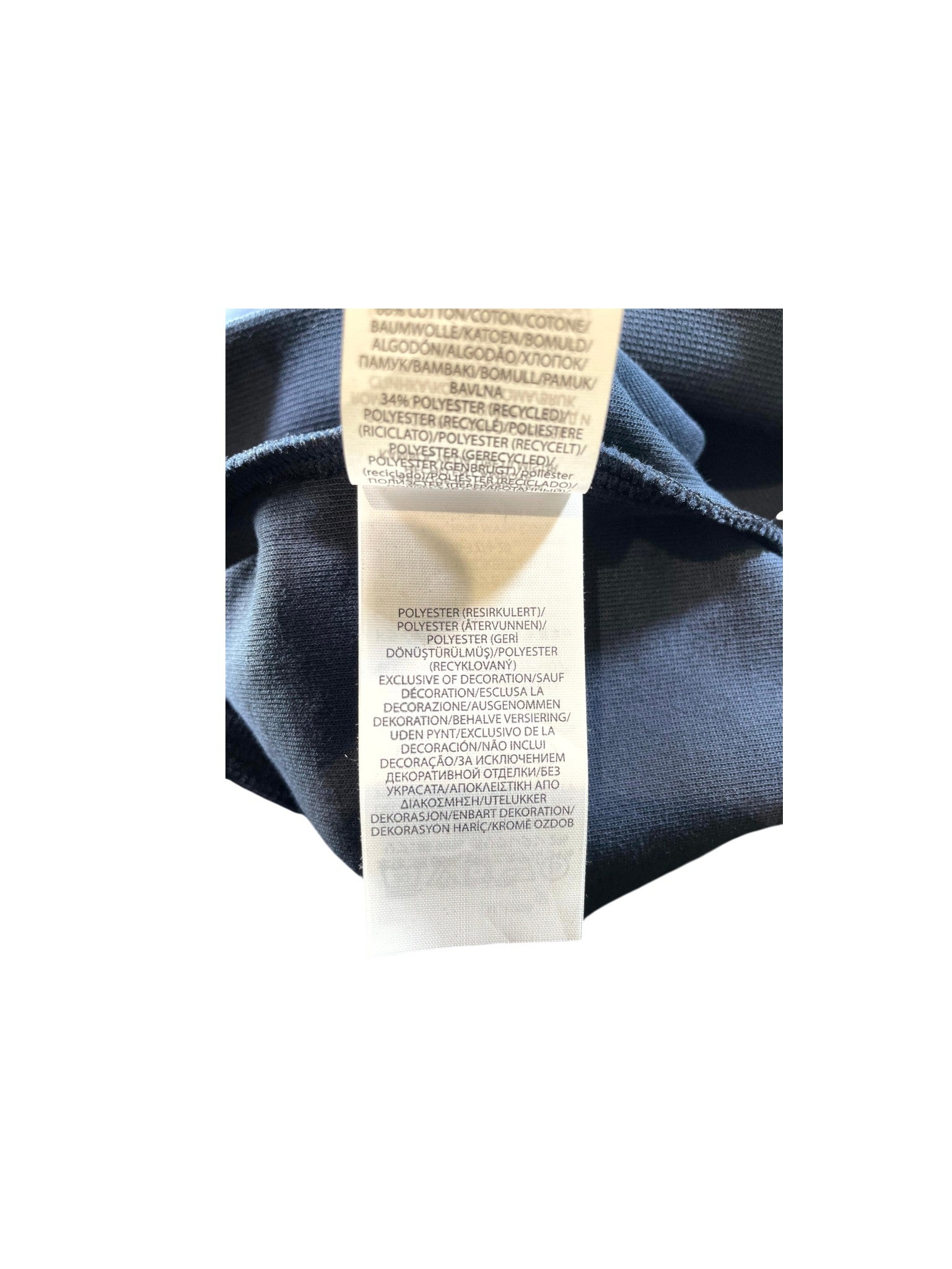 Polo Zip Up Navy & White Hoodie