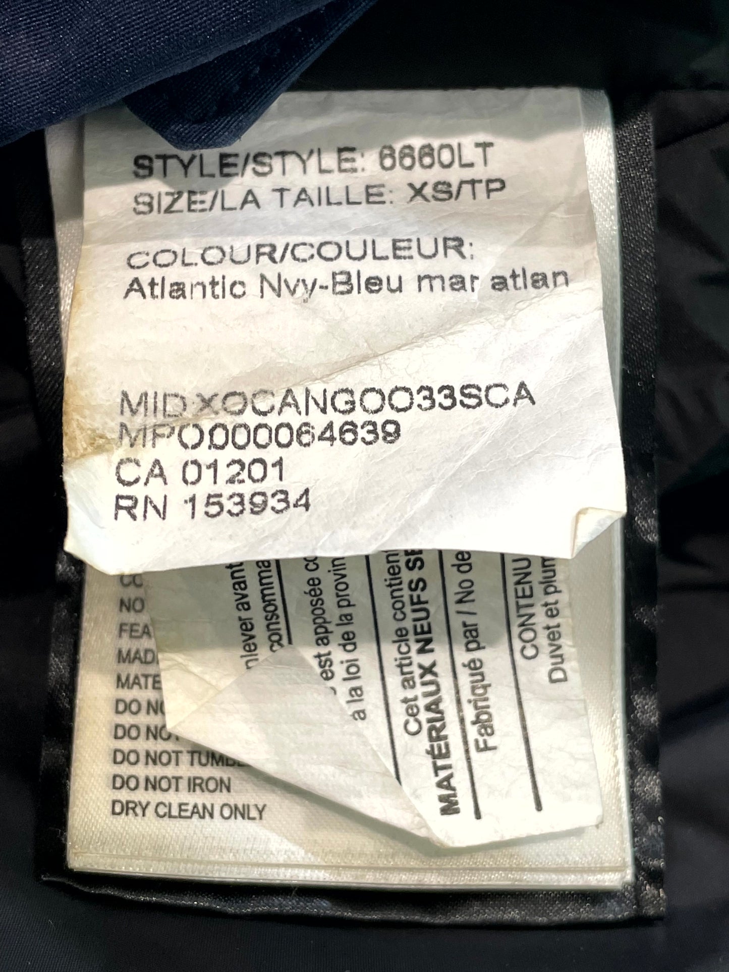 Canada Goose Navy Jacket