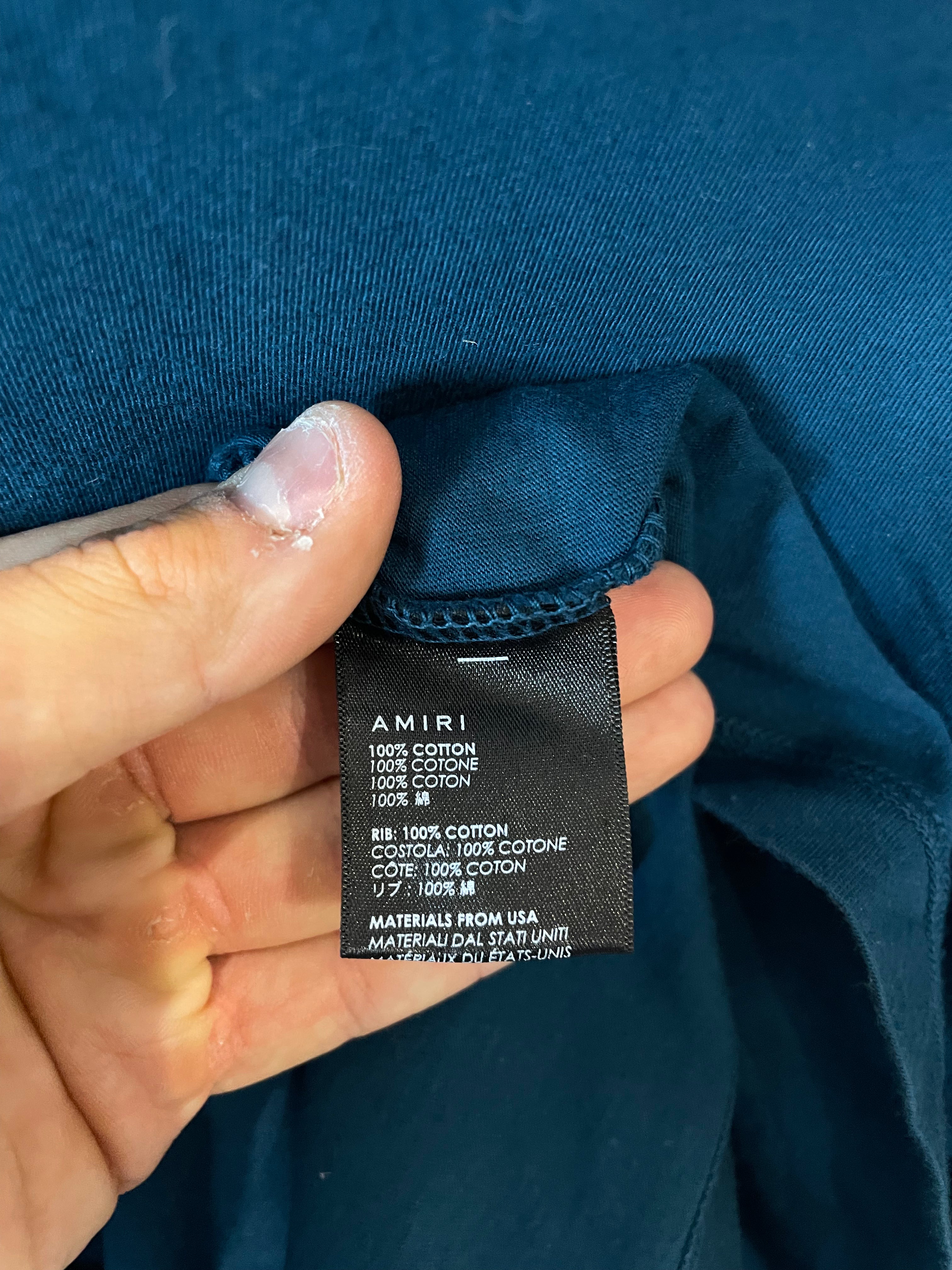 Amiri Blue Los Angeles Tee Used XL