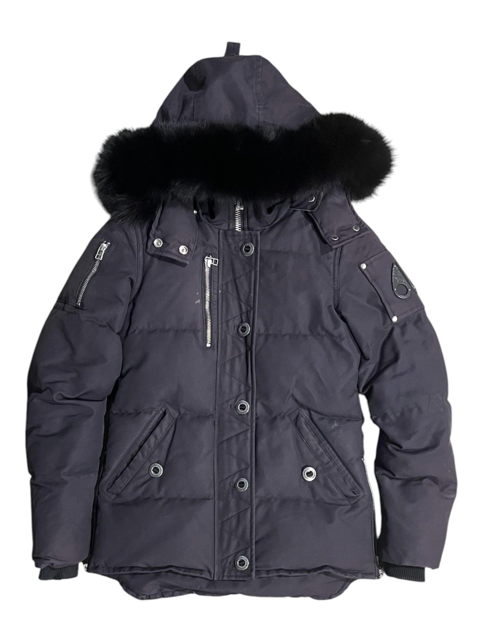 Moose Knuckles 3Q Purple Black Fur