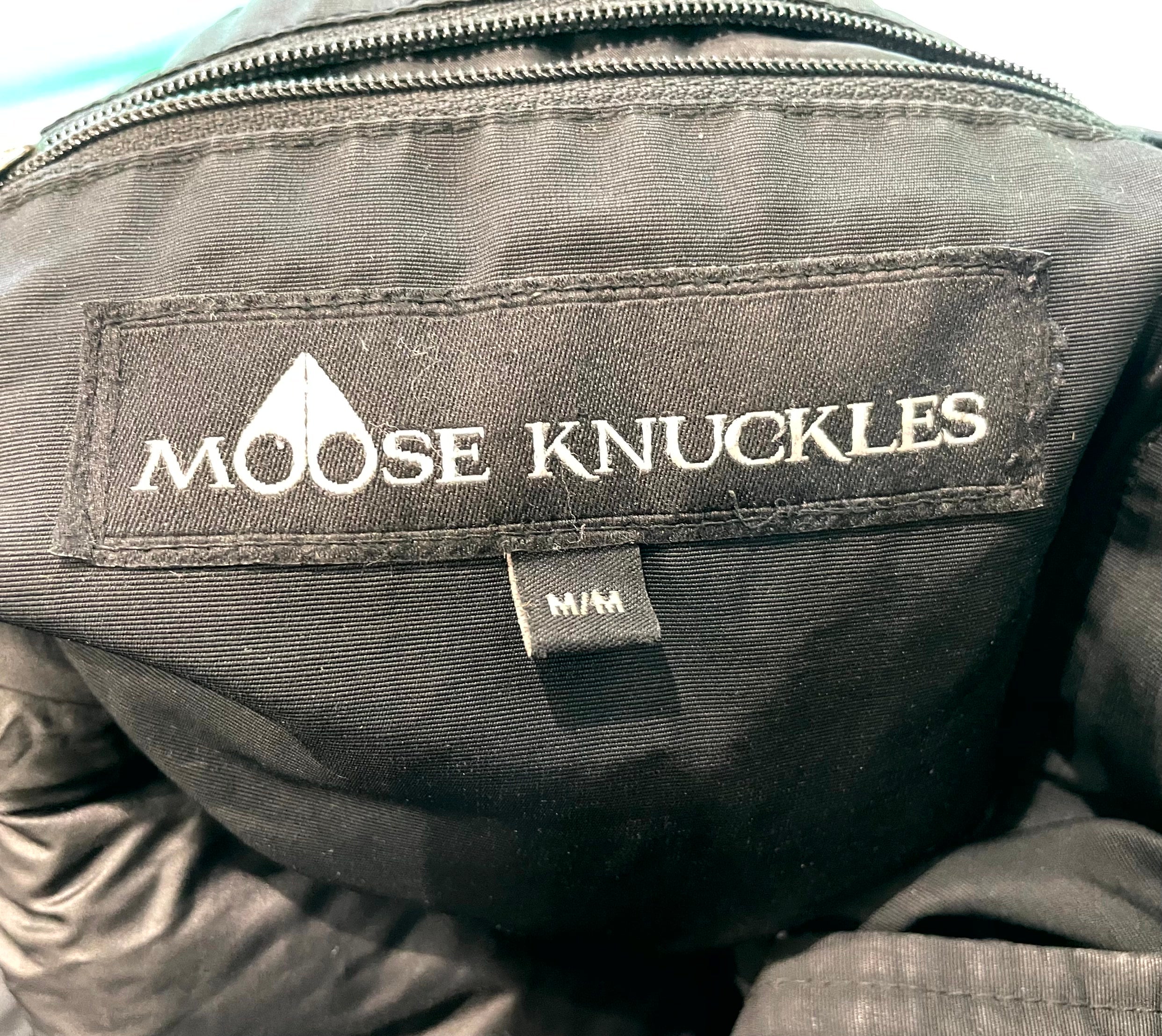 Moose Knuckle Black & White Fur Jacket