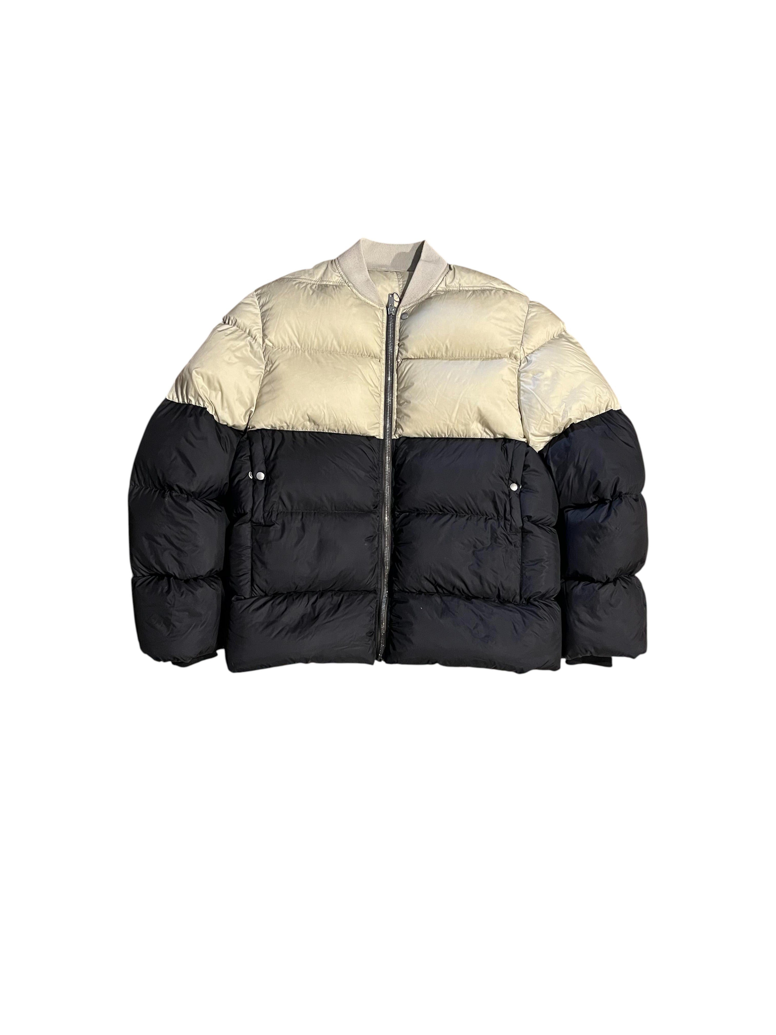 Rick Owens Black & White Puffer Jacket