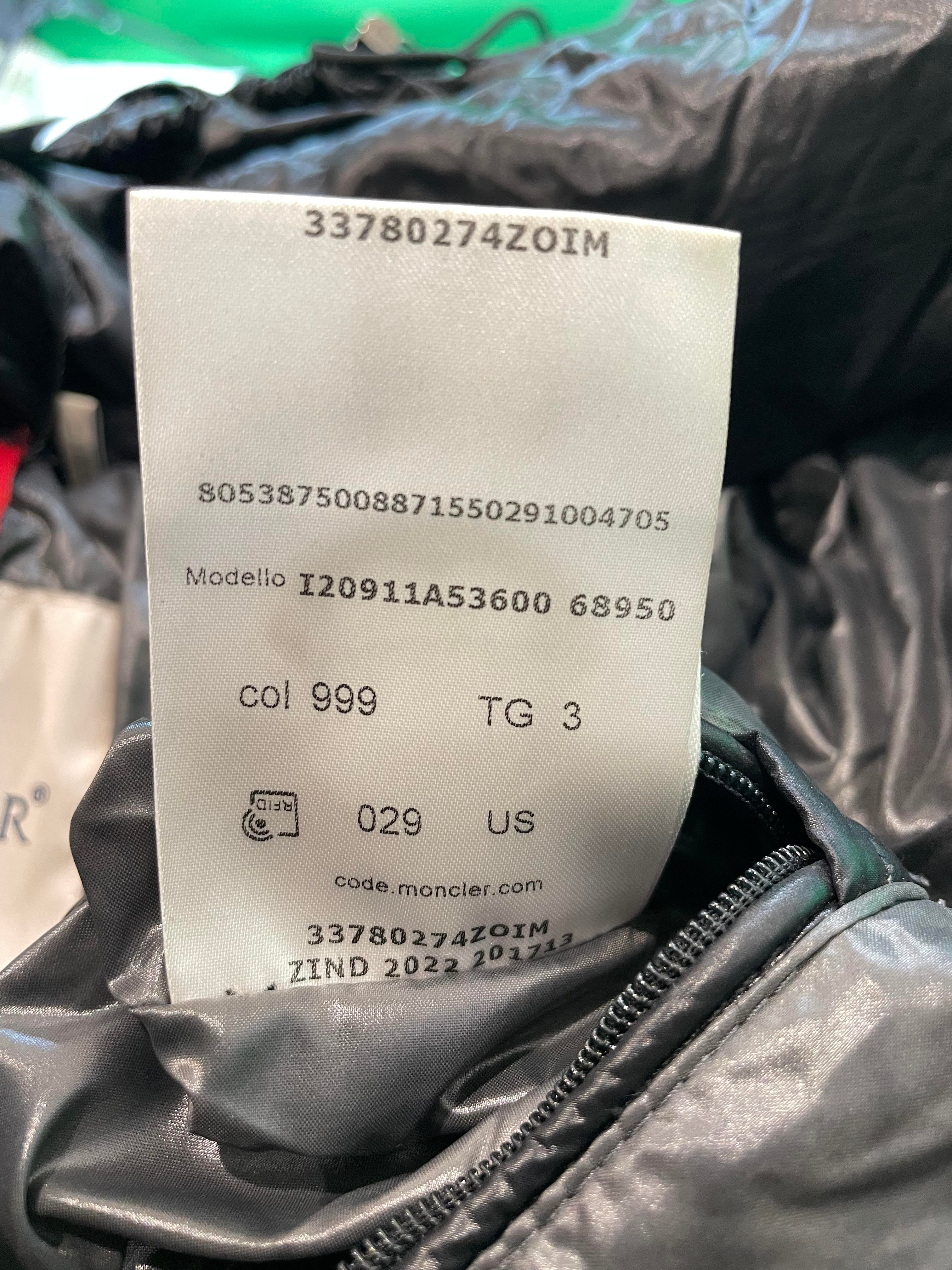 Moncler Black Puffer Jacket