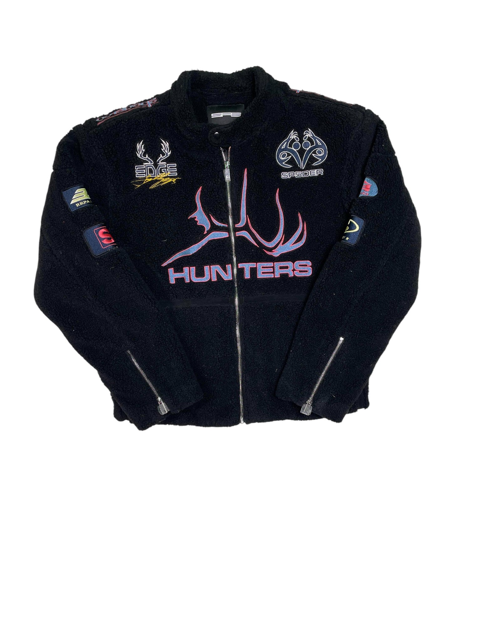 Sp5der Fleece Black Jacket