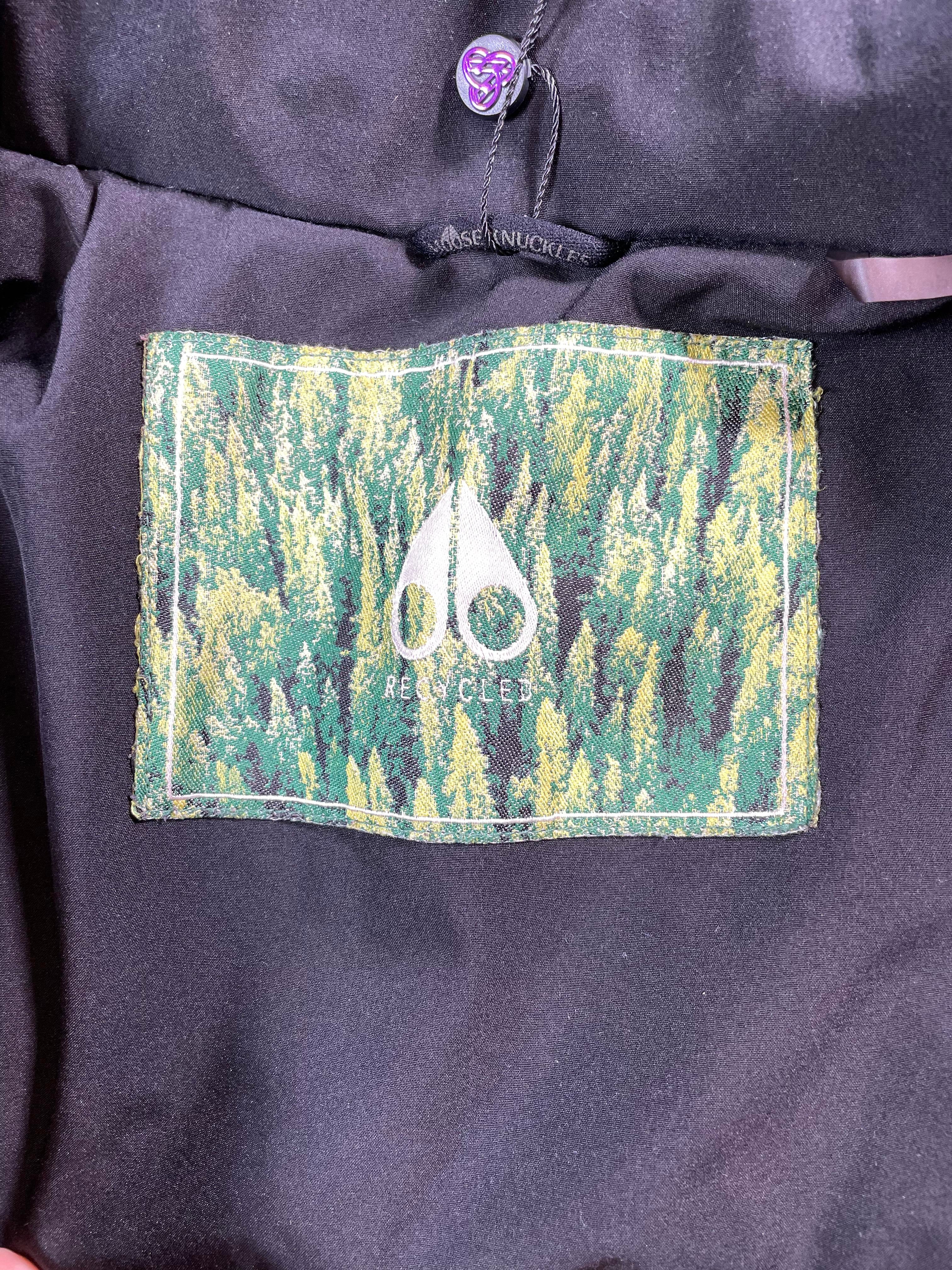 Moose Knuckles Black & Gold Parka Jacket