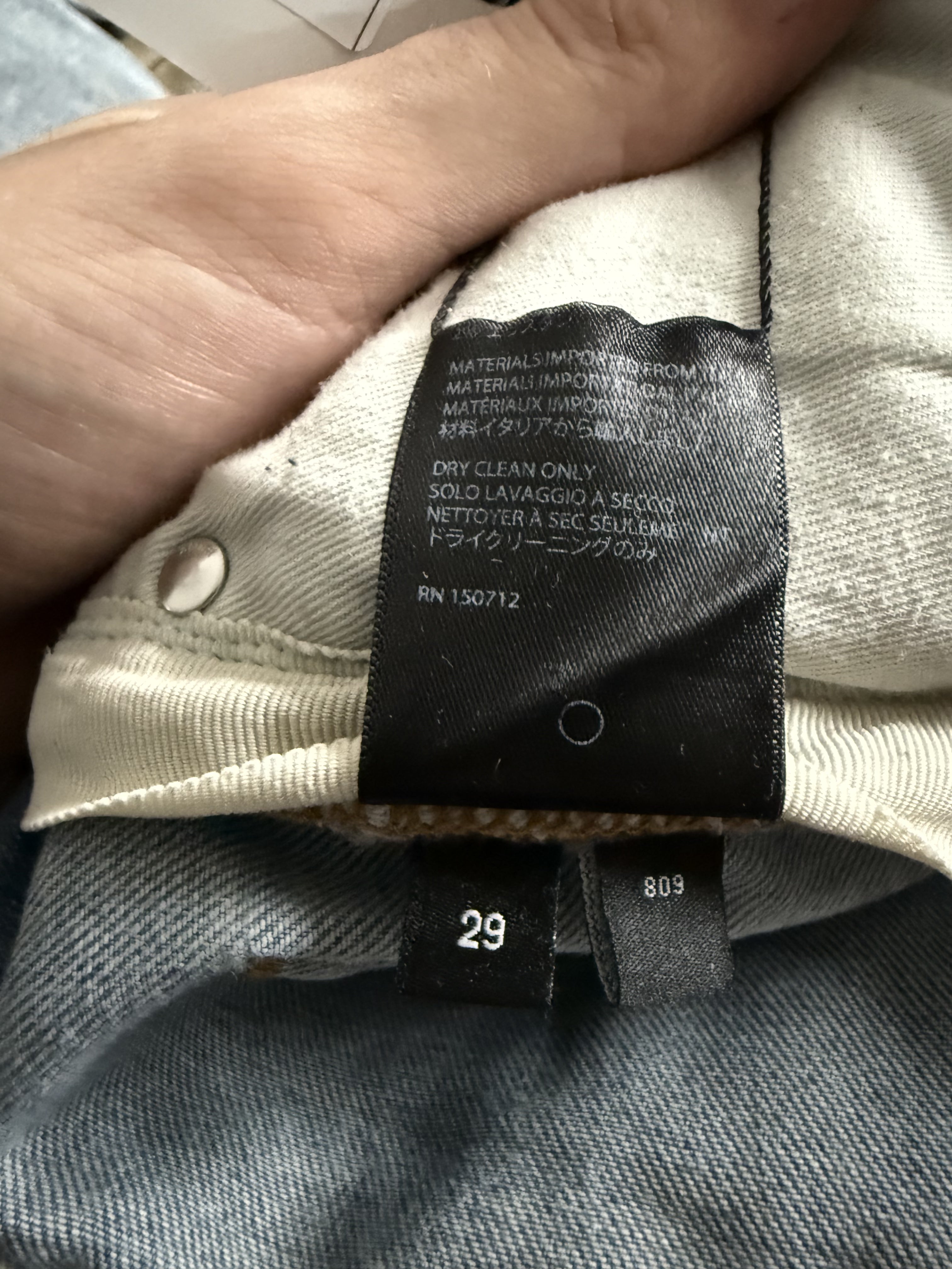 Amiri Plain Thrasher Light Wash Used 30