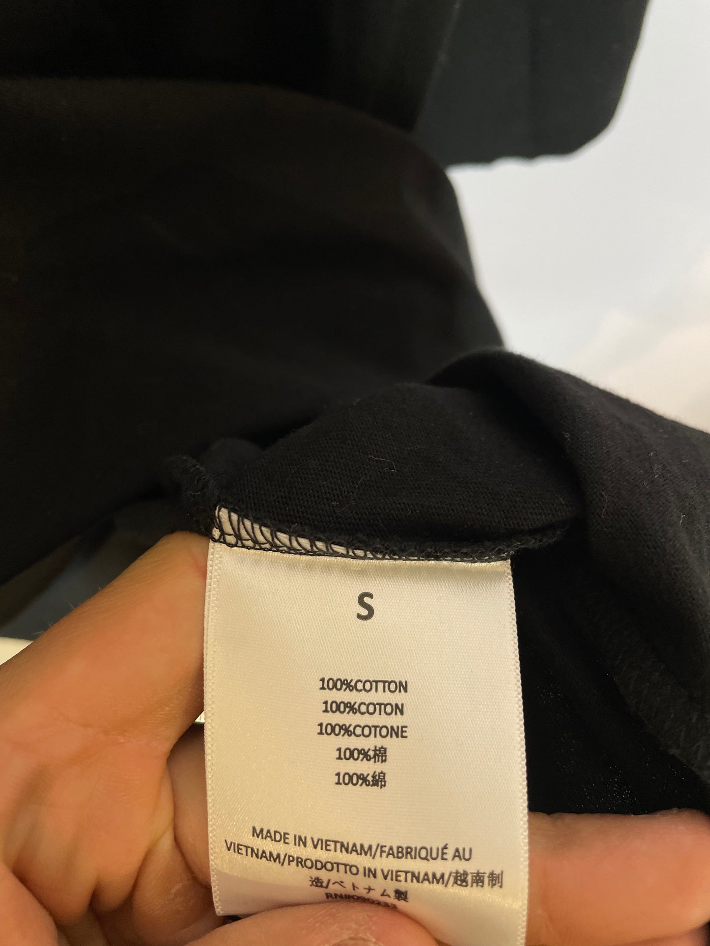 Essentials Tee Jet Black Used Small