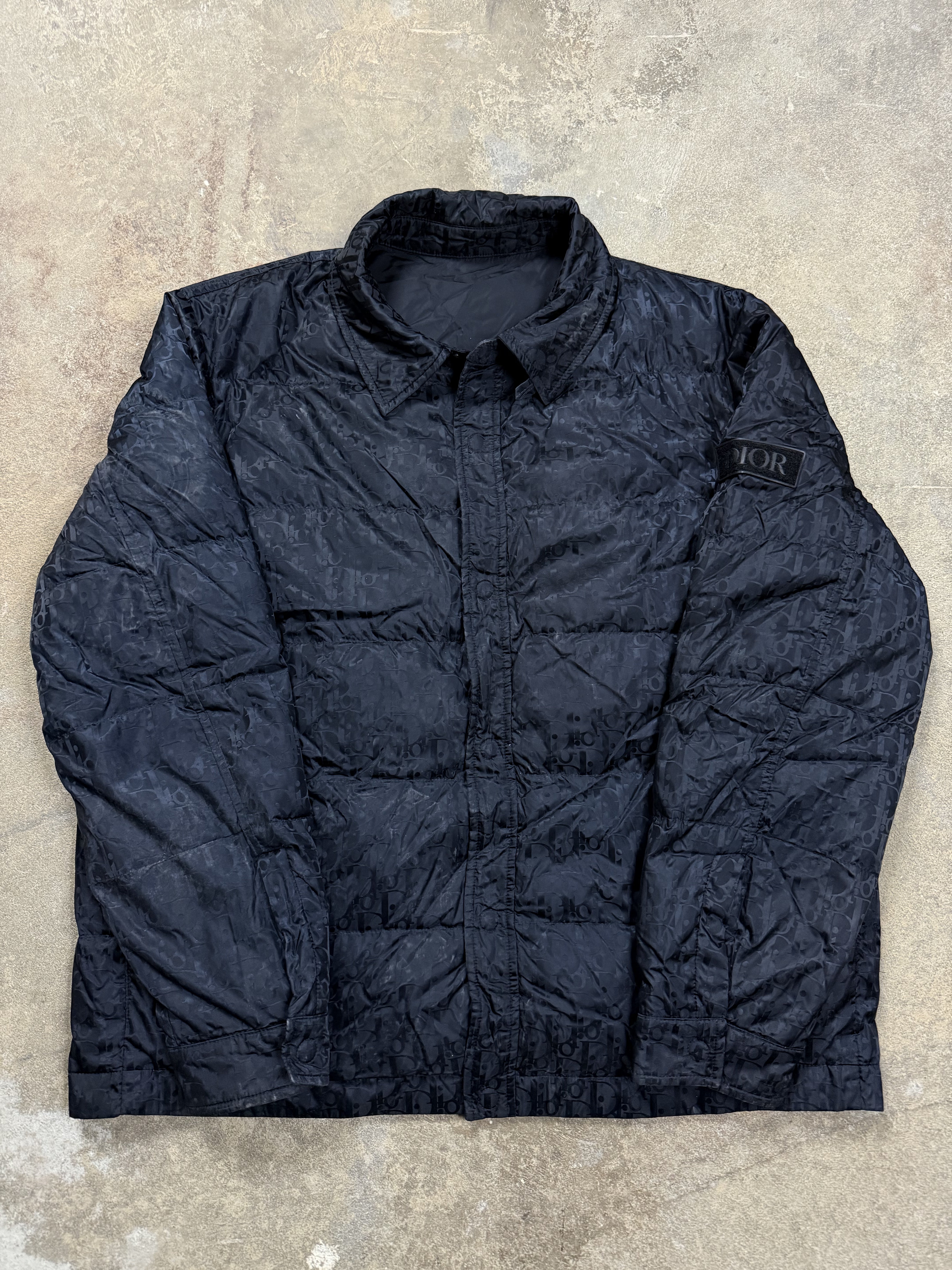 Dior Oblique Puffer Jacket Used 52 (Large)