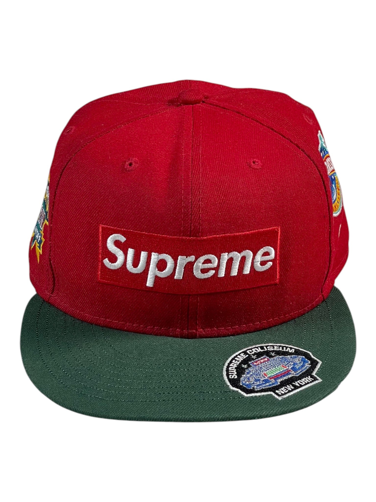 Supreme Red & Green Fitted Cap