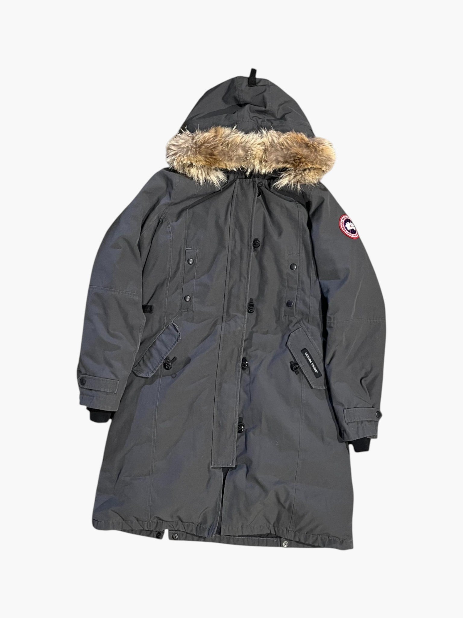 Canada Goose Grey Fur Parka Jacket
