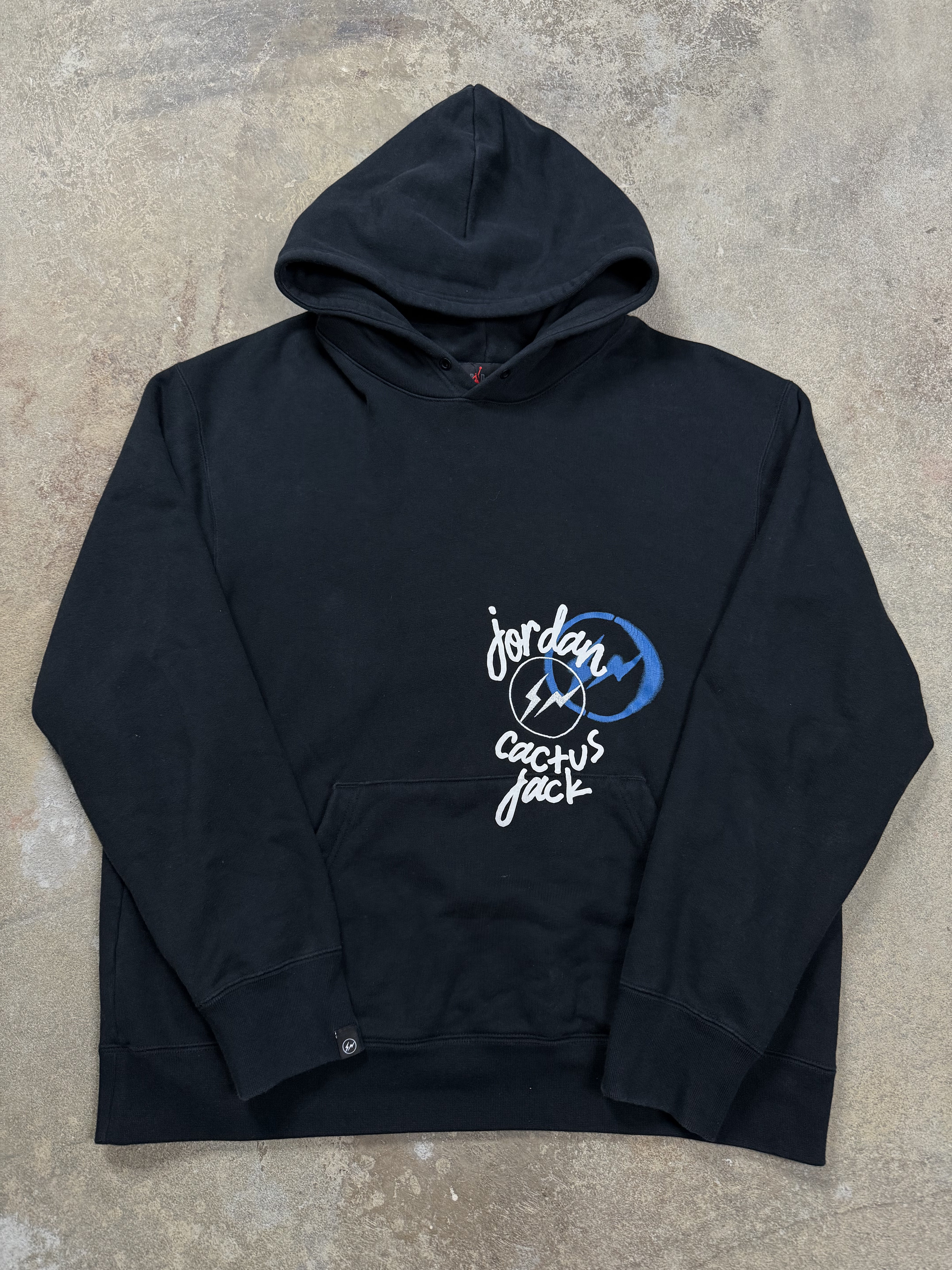 Cactus Jack x Jordan Hoodie Black Used XL