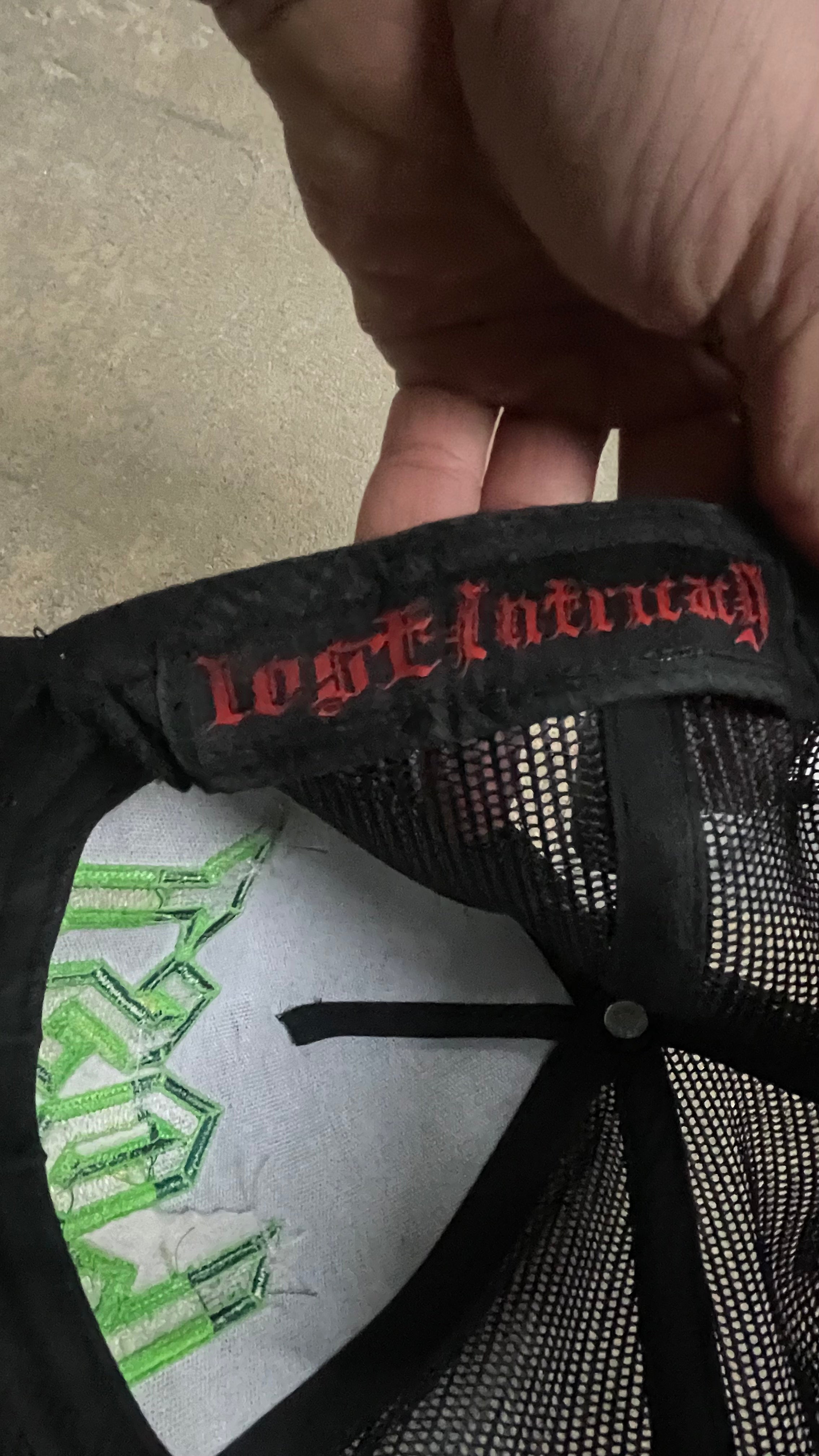 LOST Intricacy Cap Black Green Used OS