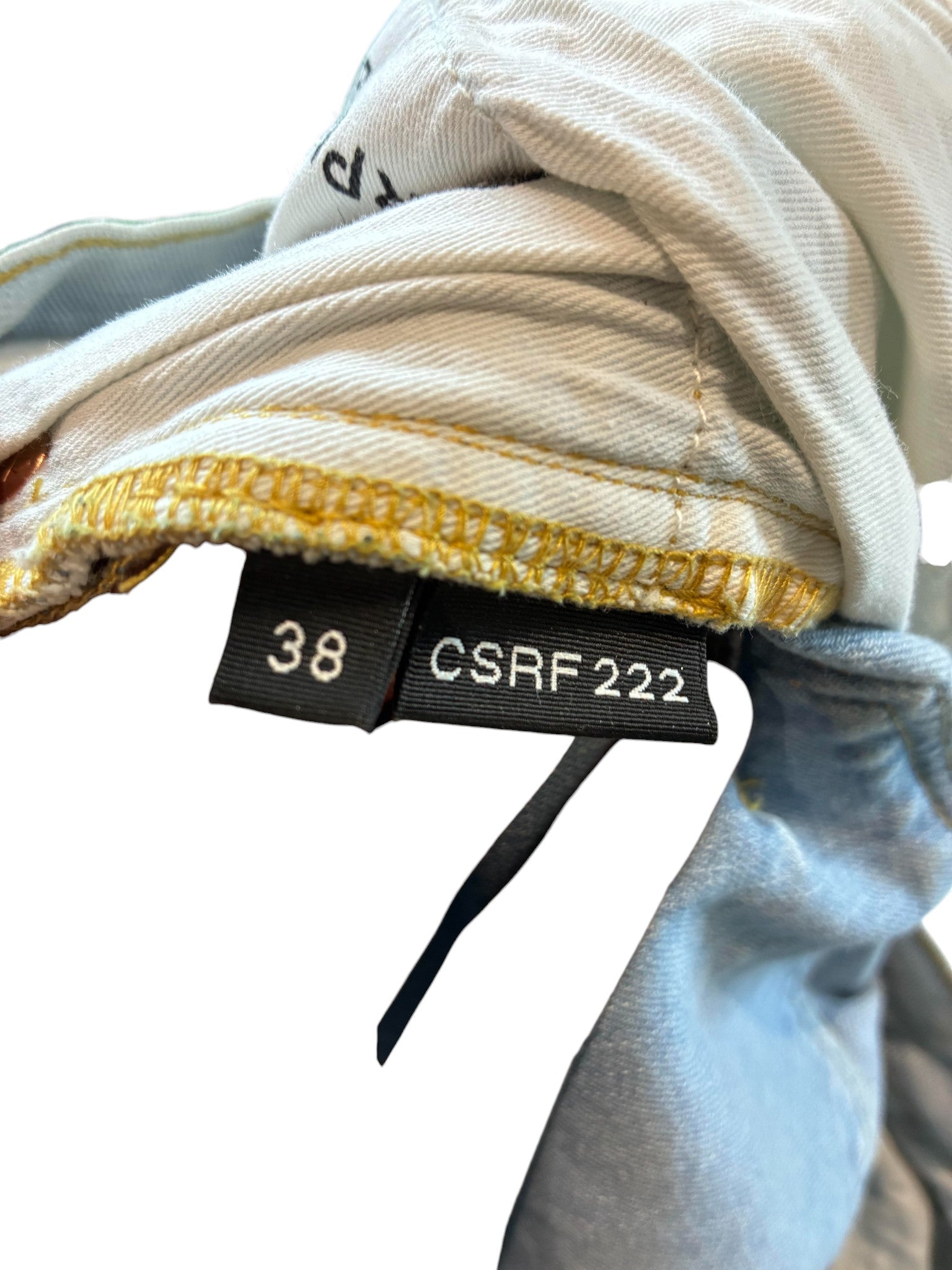 Purple Brand 'Paint Drip' Light Wash Jeans