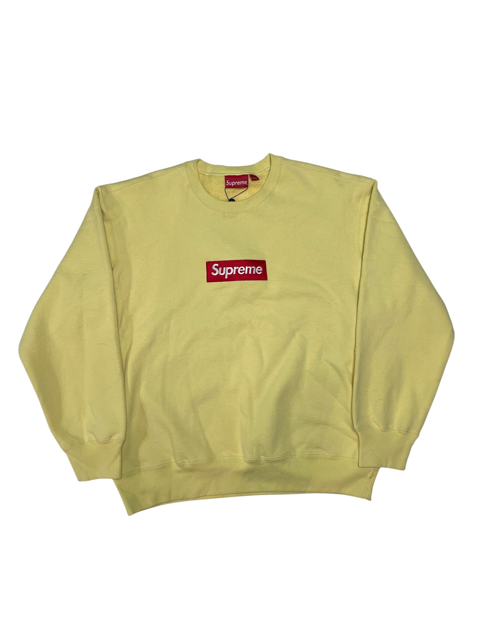 Supreme Yellow Box Logo Crewneck