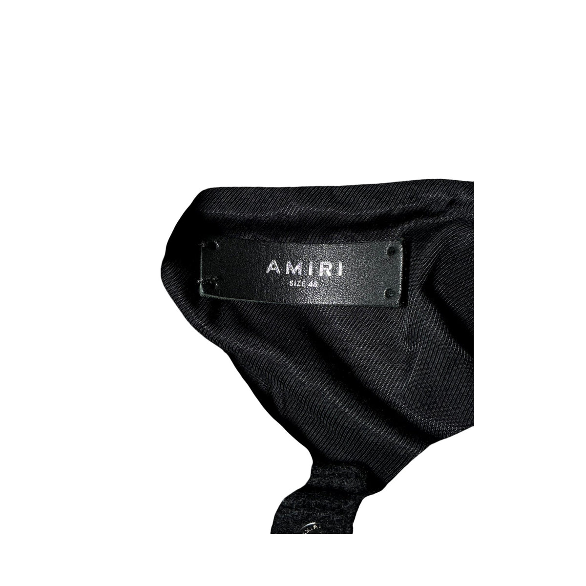 Amiri Black Bone Varsity Jacket