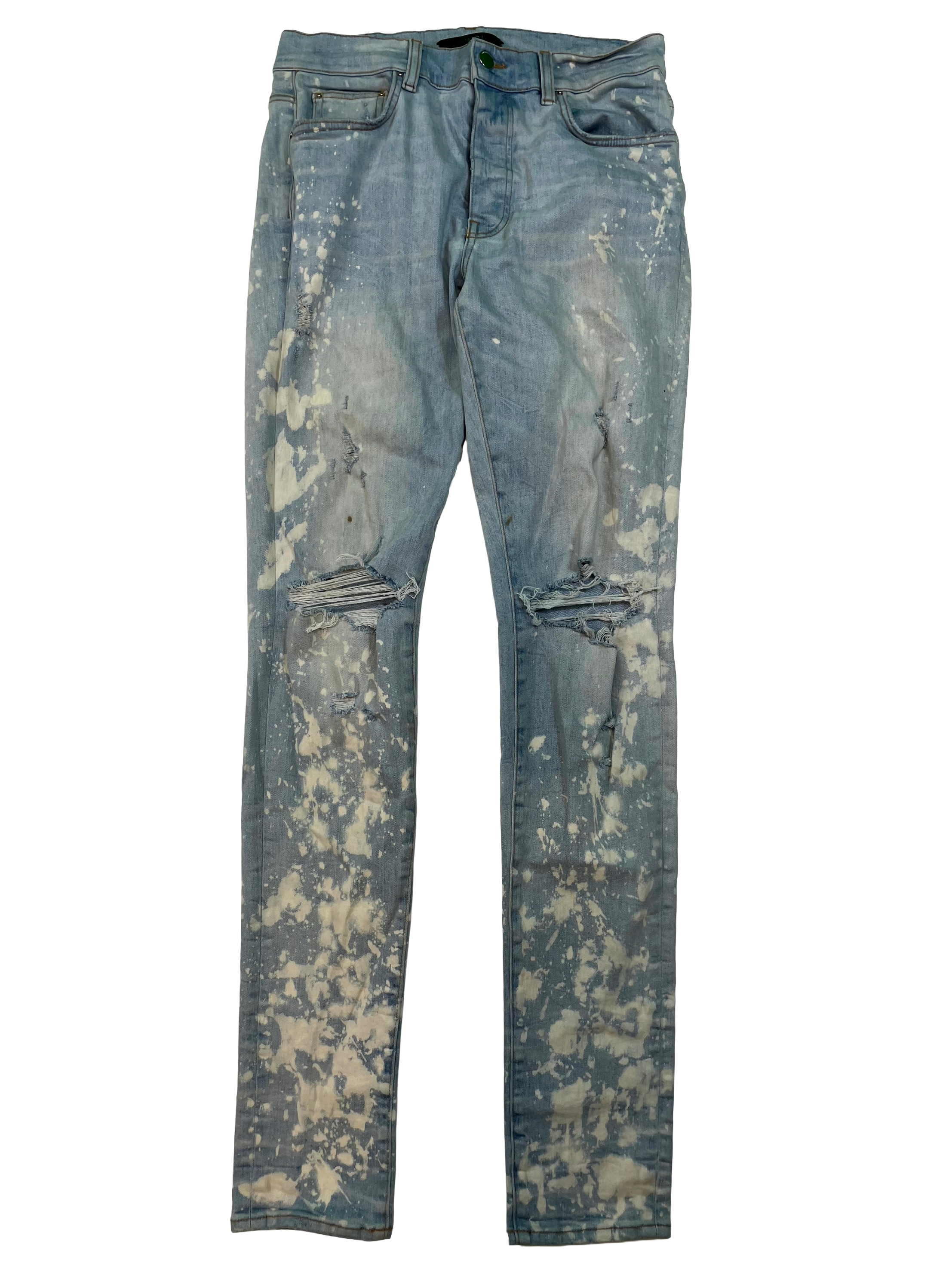 Amiri Thrasher Light Wash Bleached Jeans