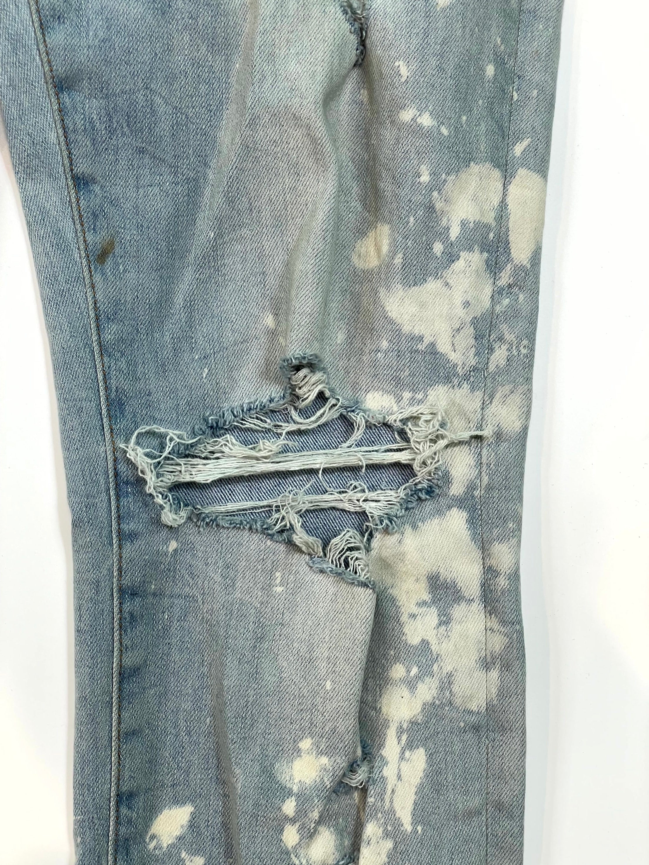 Amiri Thrasher Light Wash Bleached Jeans