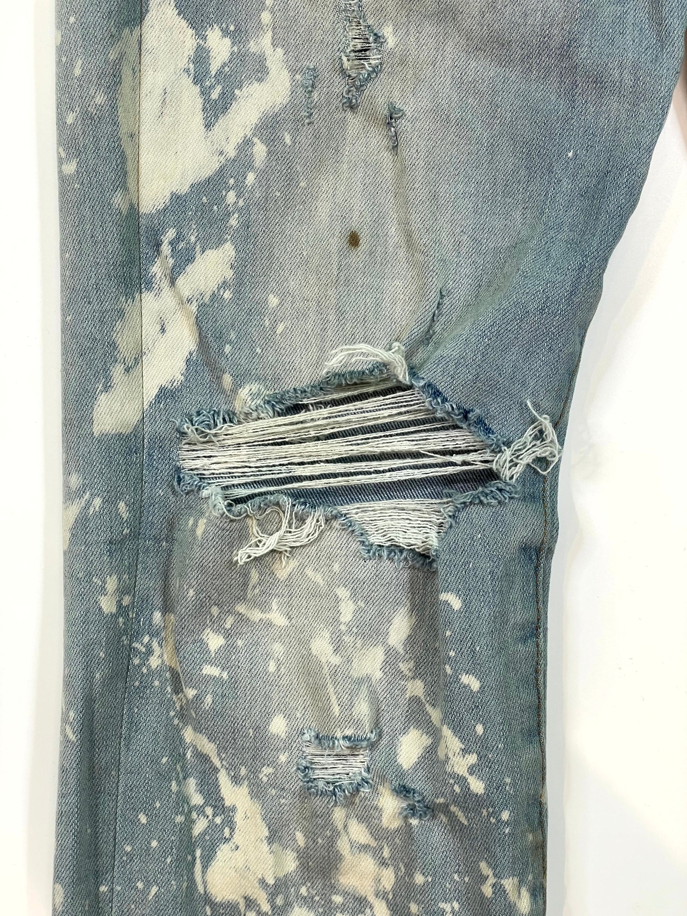Amiri Thrasher Light Wash Bleached Jeans