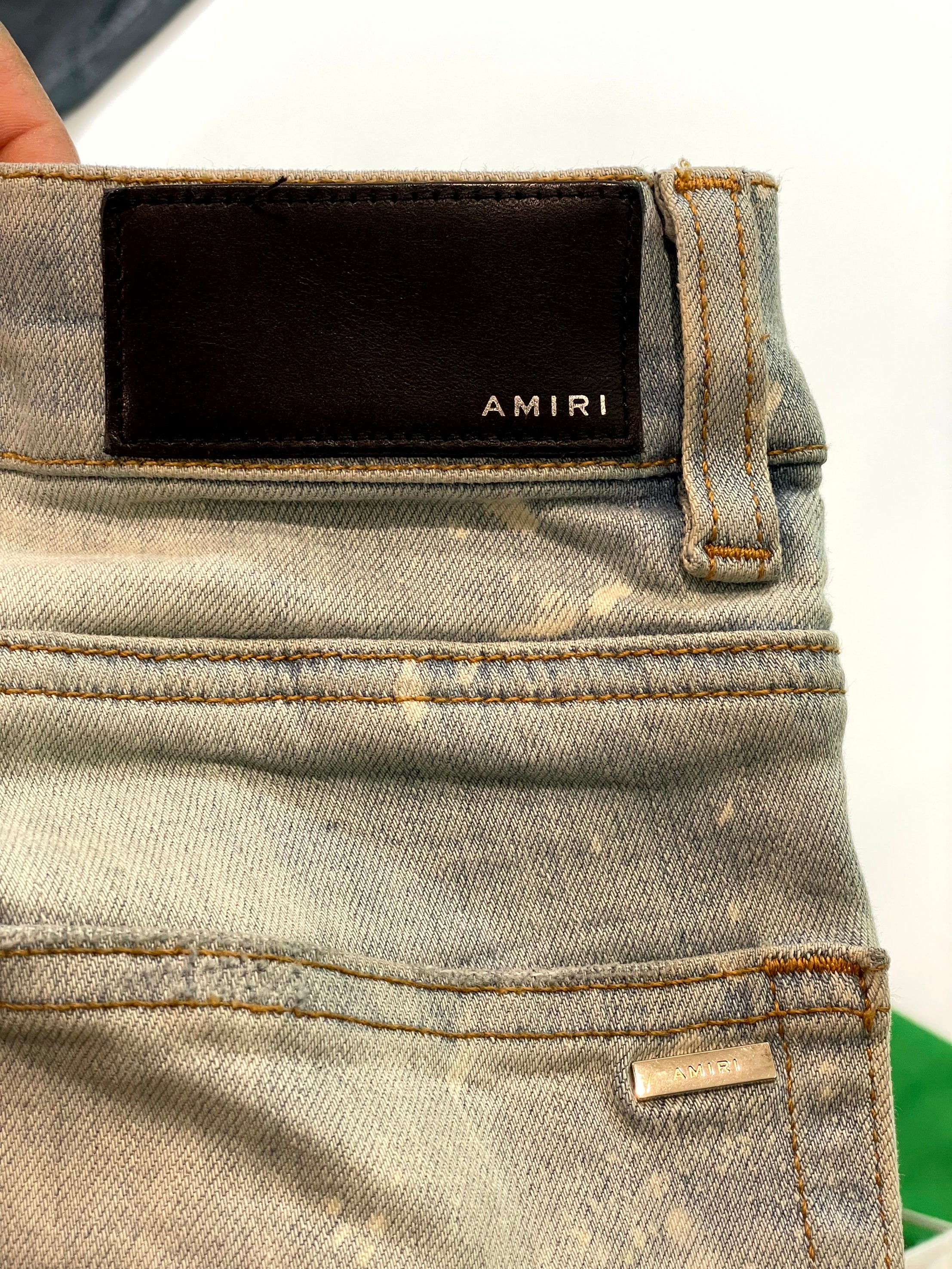 Amiri Thrasher Light Wash Bleached Jeans