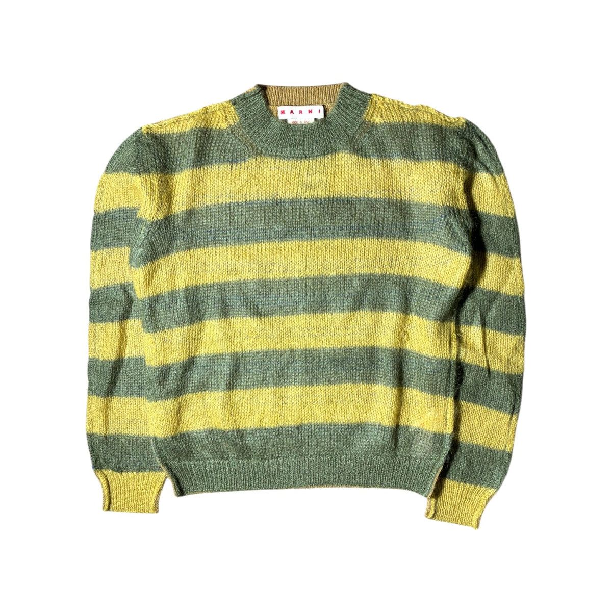 Marni Mohair Olive & Multicolor Sweater