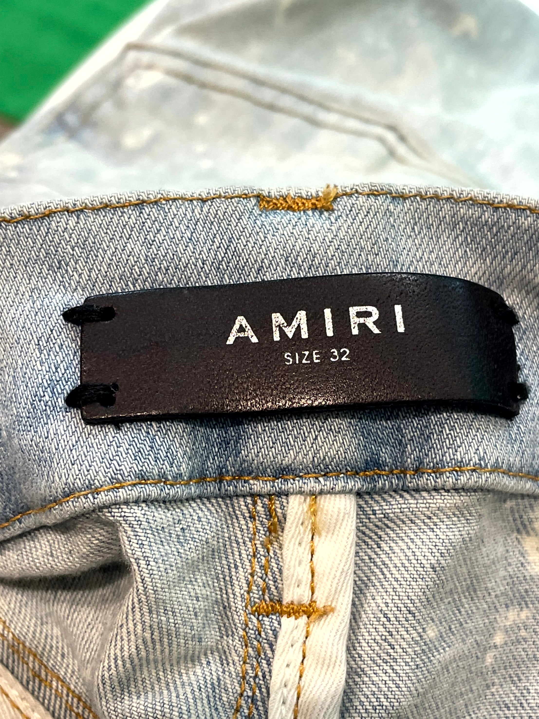 Amiri Thrasher Light Wash Bleached Jeans
