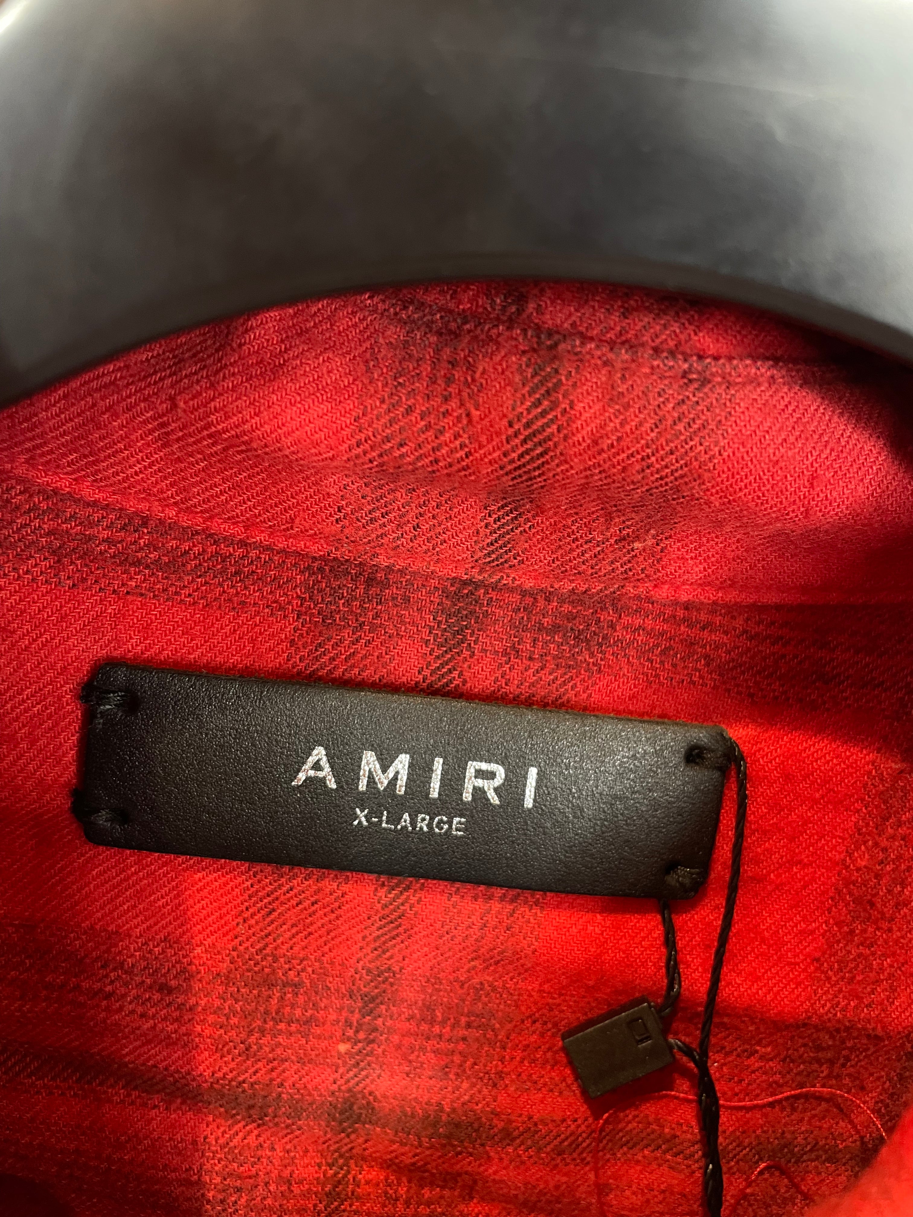 Amiri Flannel Red Shark XL Used