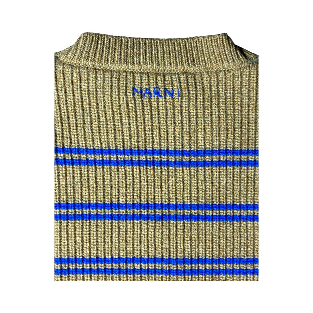 Marni Mohair Olive & Multicolor Sweater