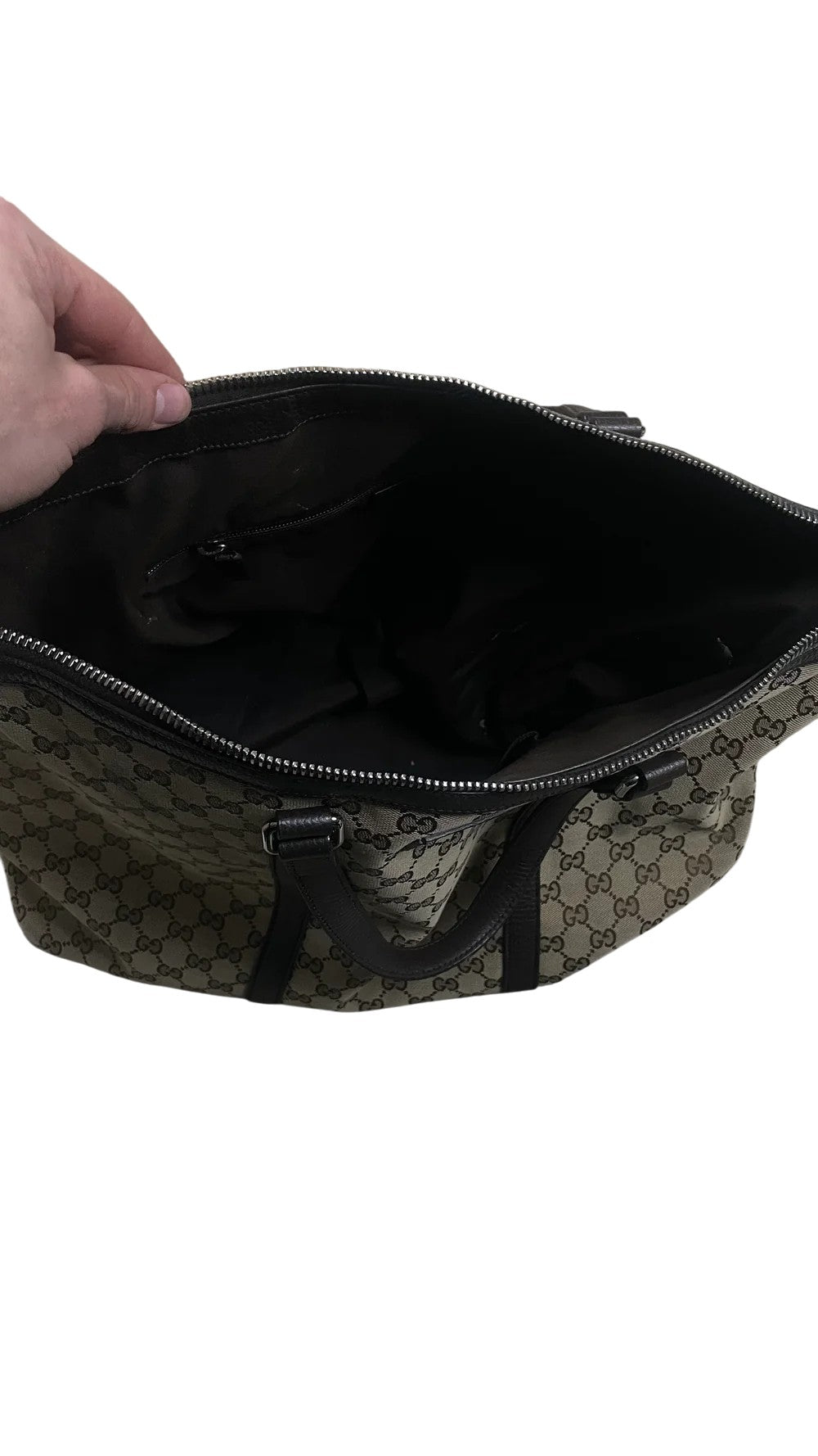 Gucci Monogram All Over Brown Bag