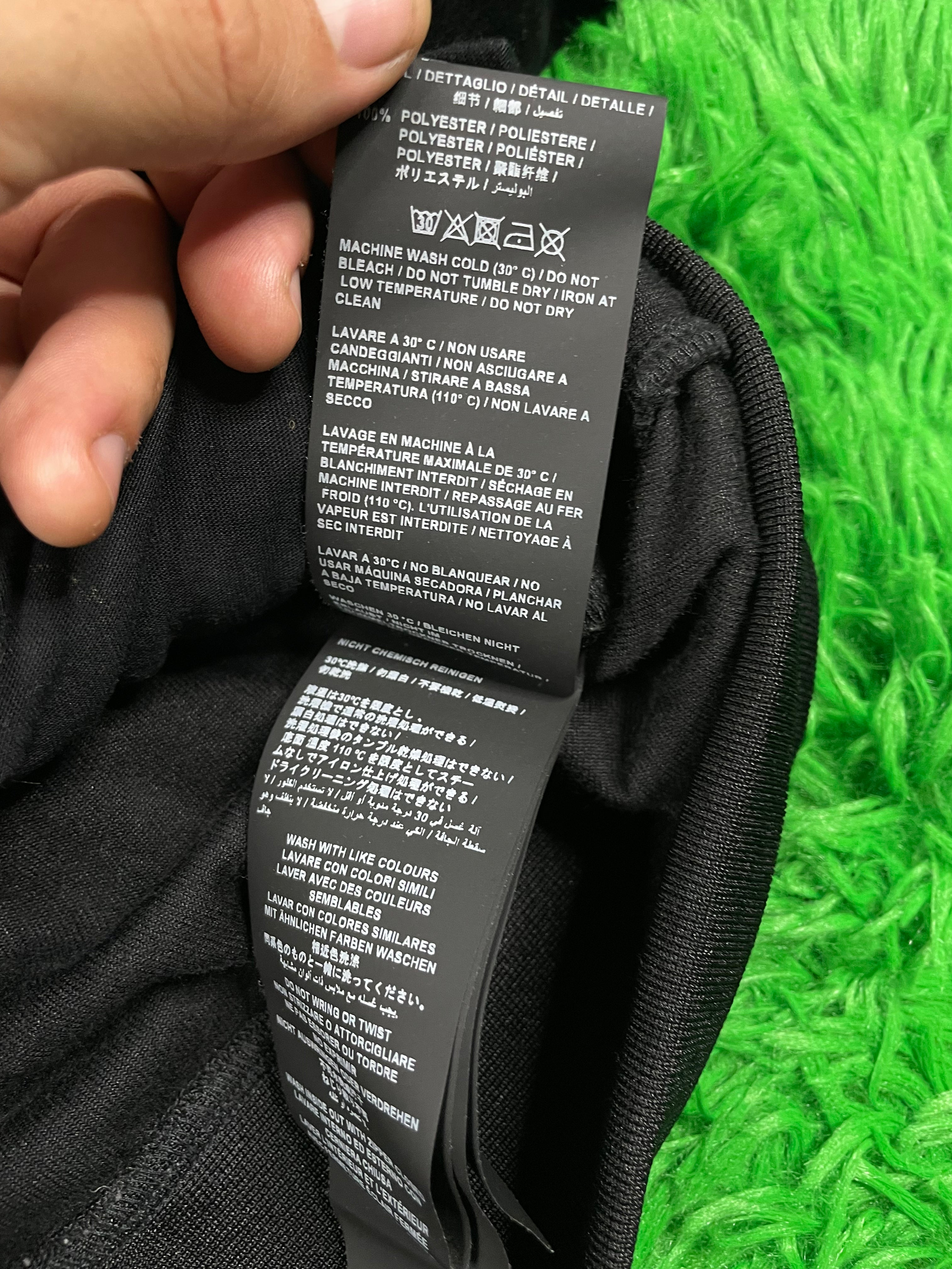 Palm Angels Velour Black, Orange & Pink Track Jacket