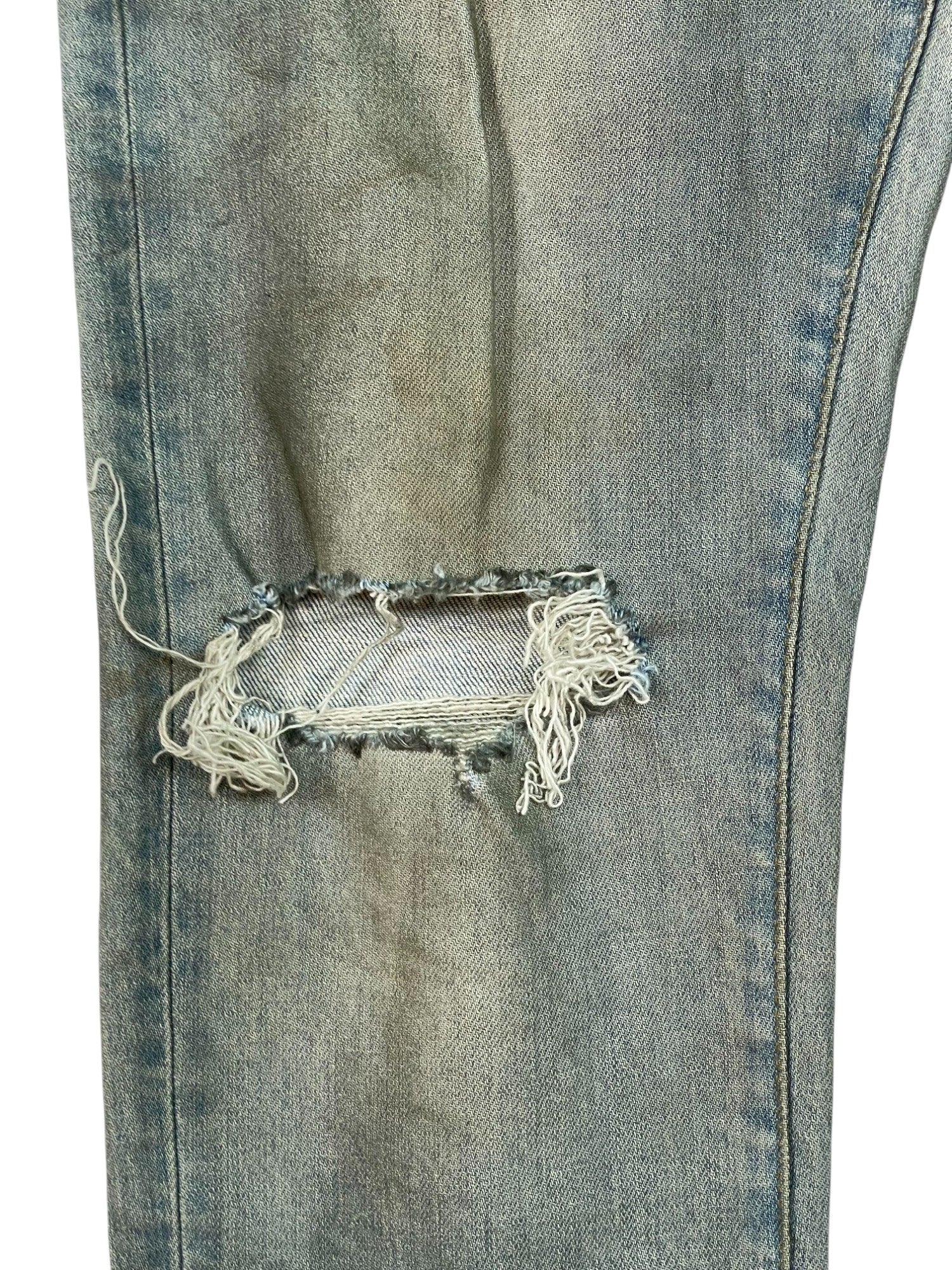 Purple Brand Light Wash Wax Jeans