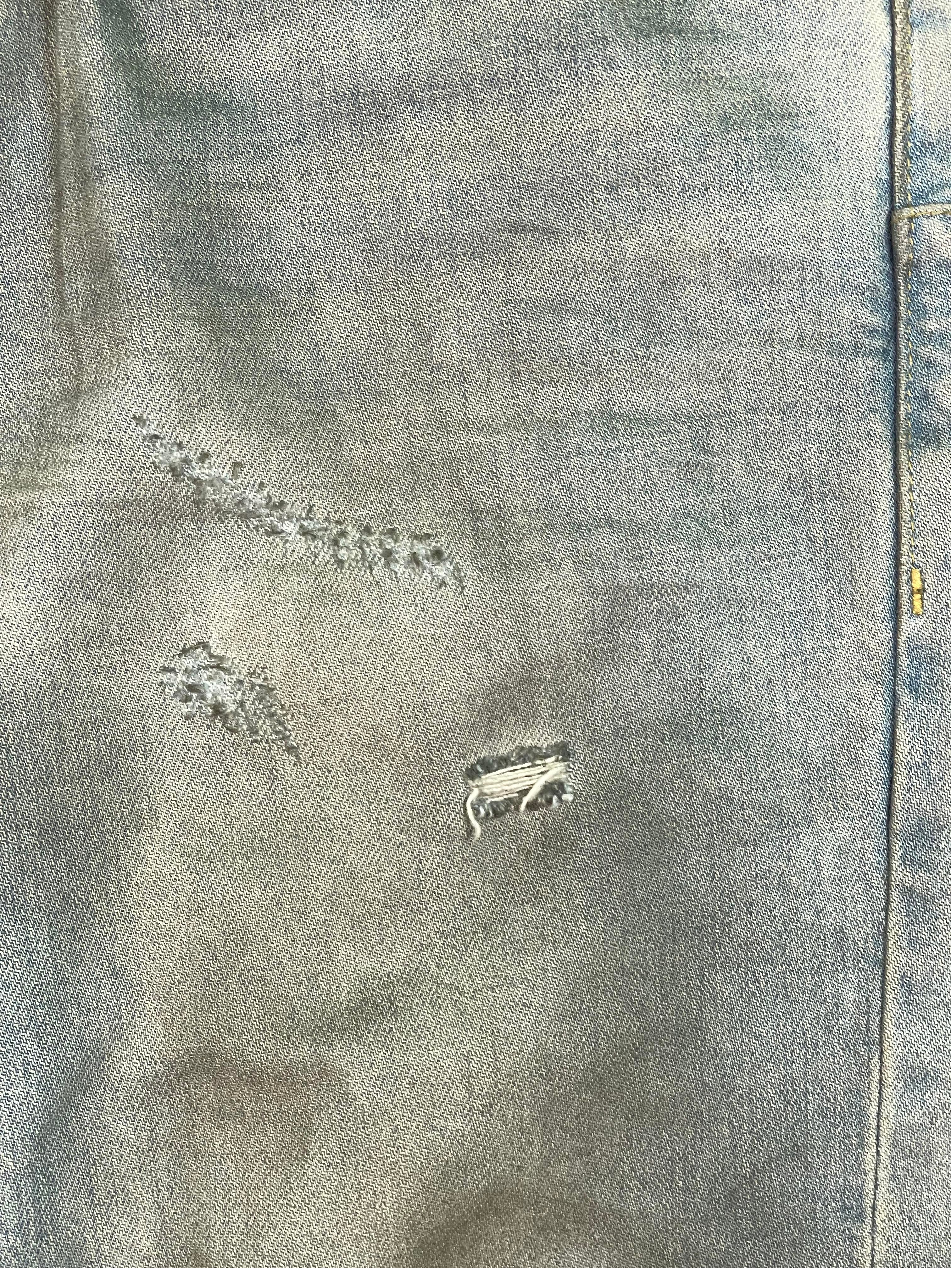 Purple Brand Light Wash Wax Jeans