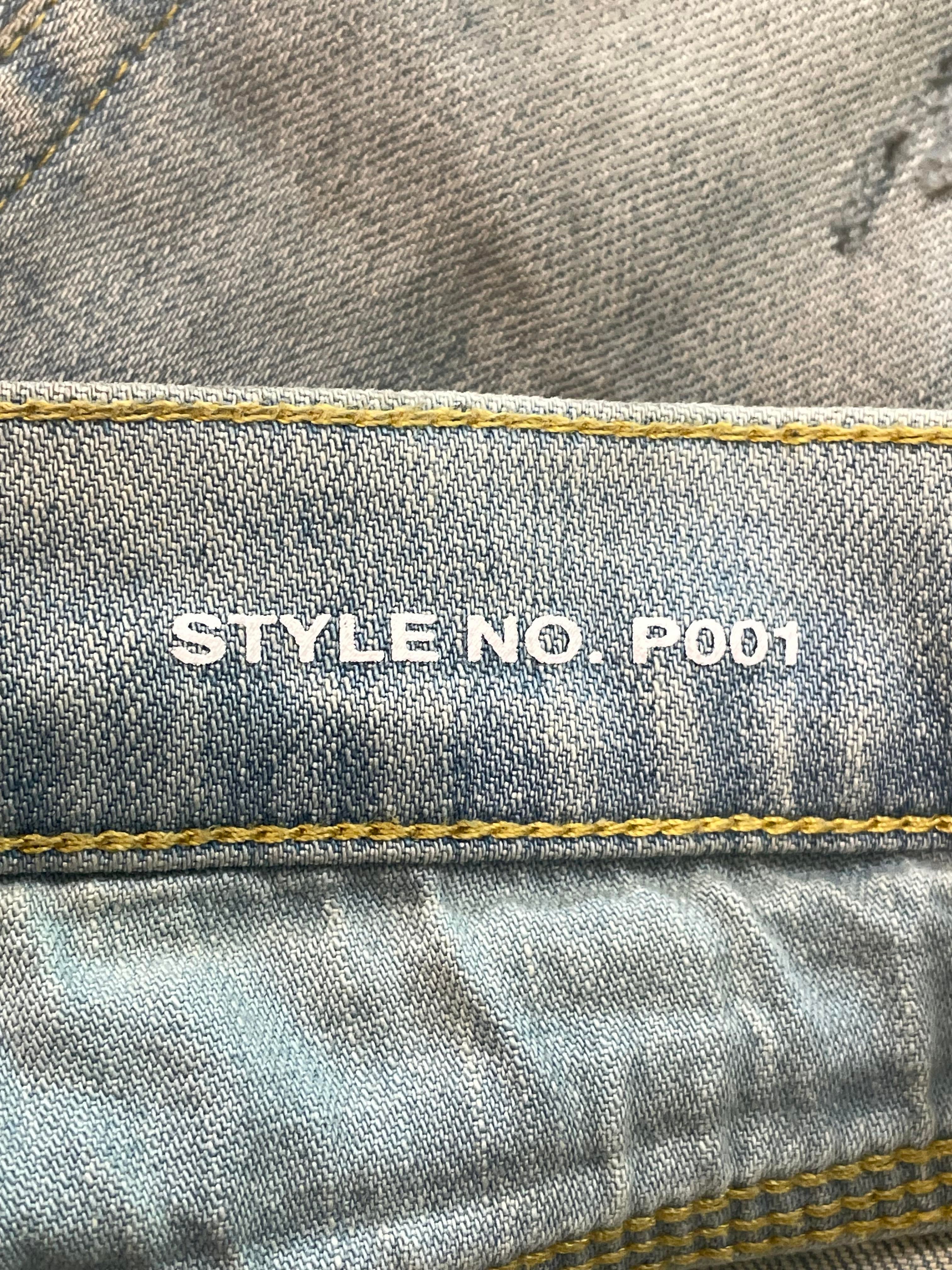Purple Brand Light Wash Wax Jeans