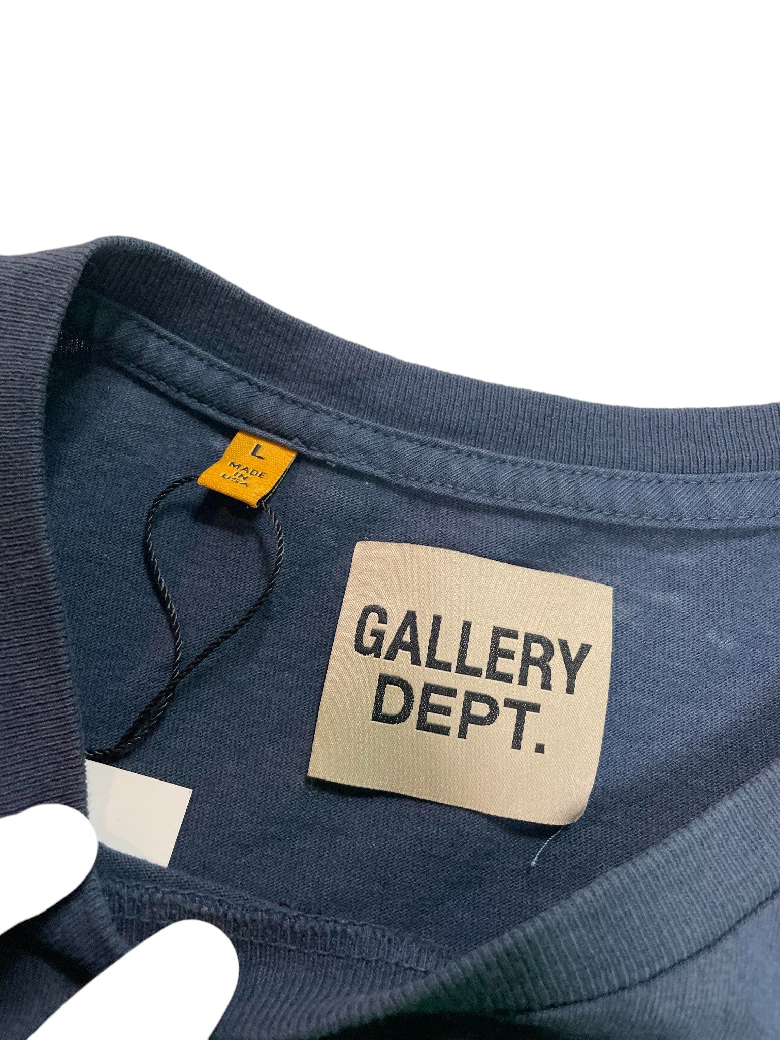 Gallery Dept 'Collegiate' Navy & Yellow Tee