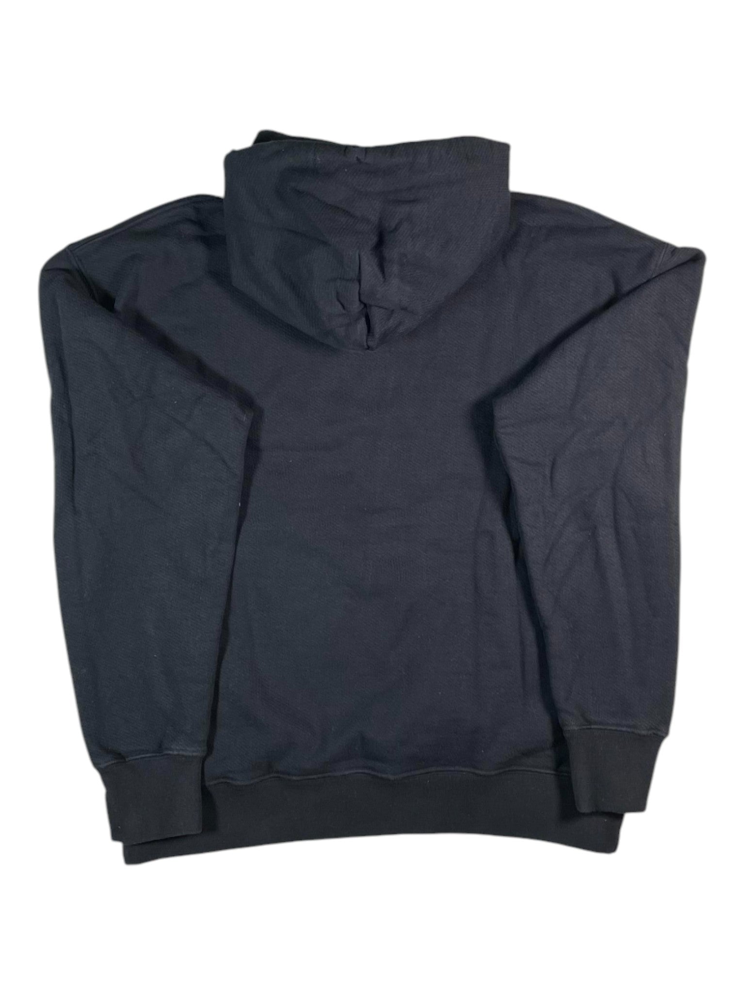 Off White Embroidered Black Hoodie