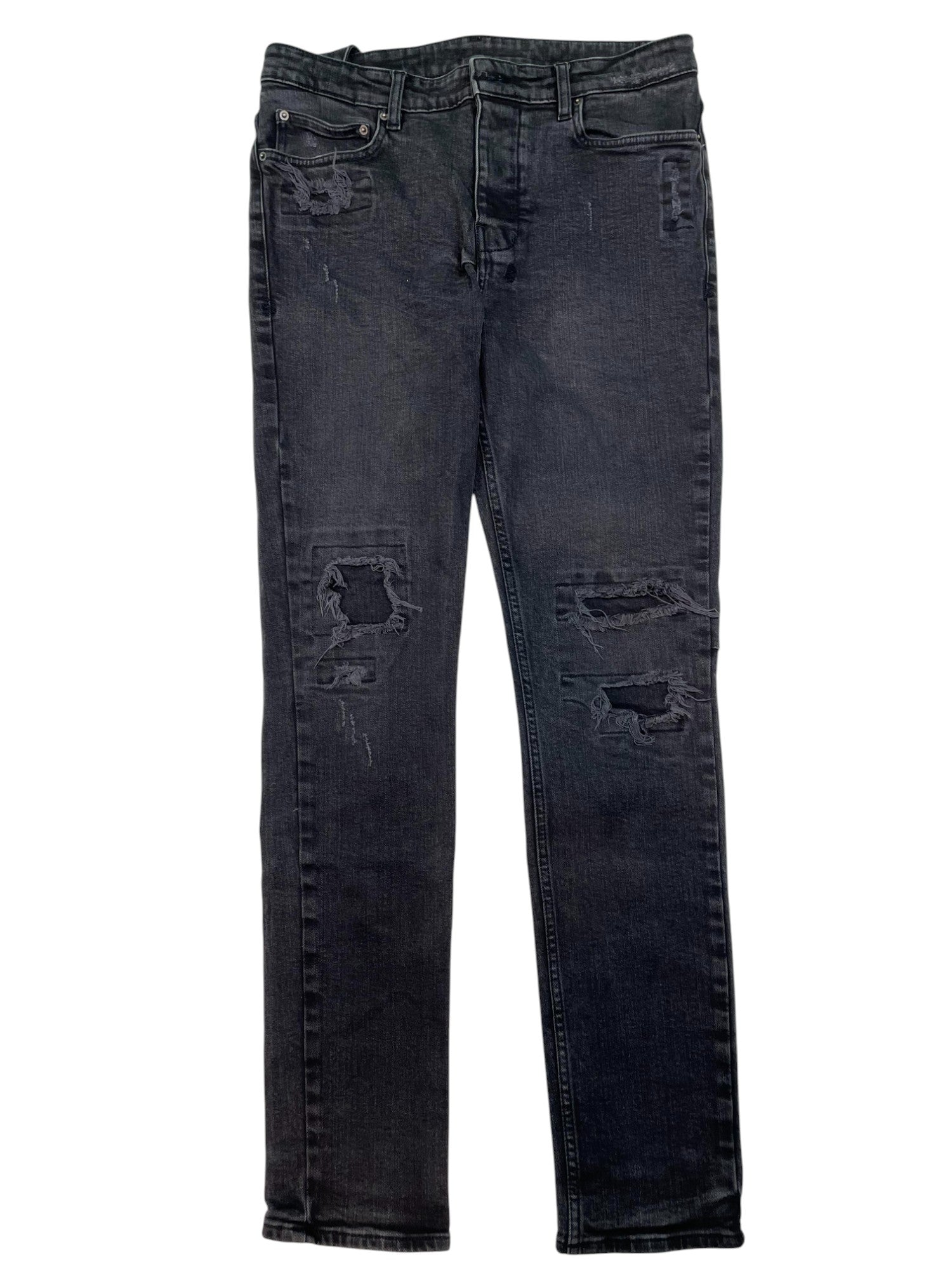 Ksubi Patched Black Jeans