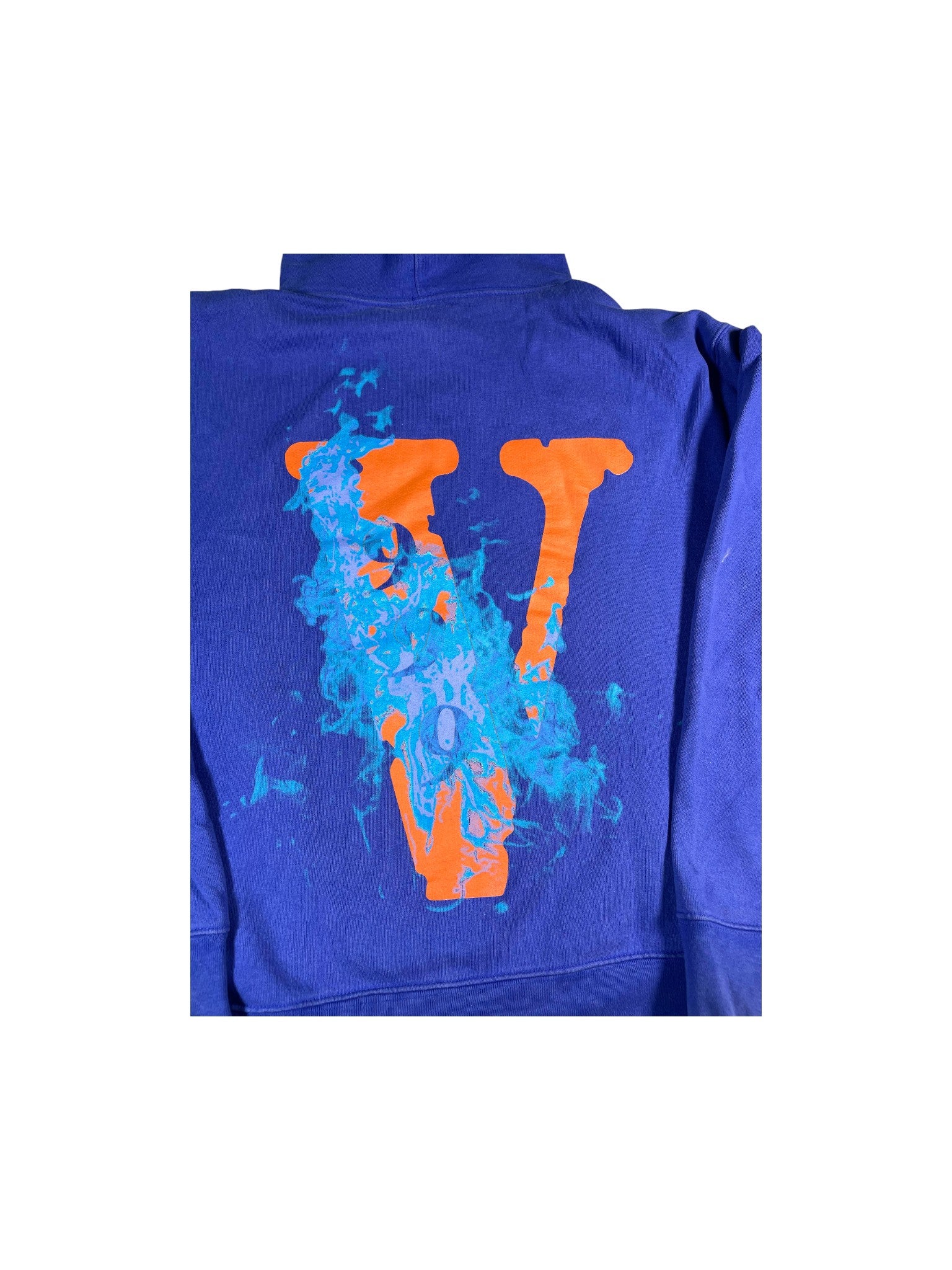 VLONE Juice Wrld Blue & Orange Hoodie