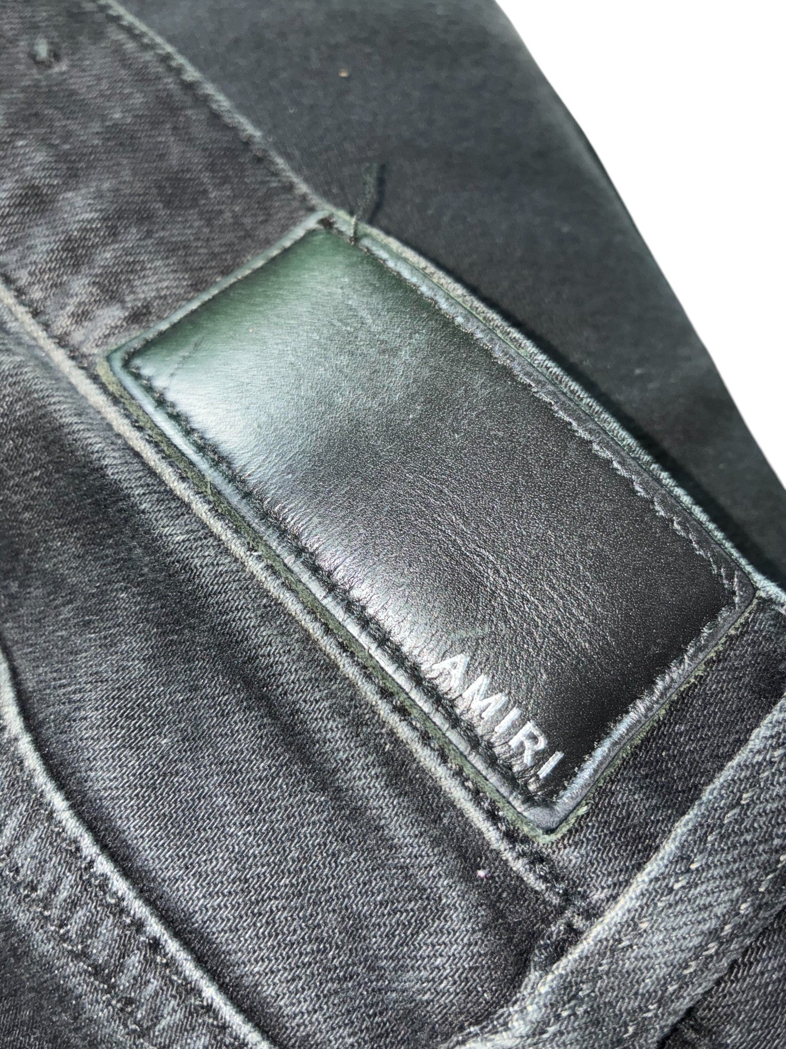 Amiri Black & Blue Stripe Jeans