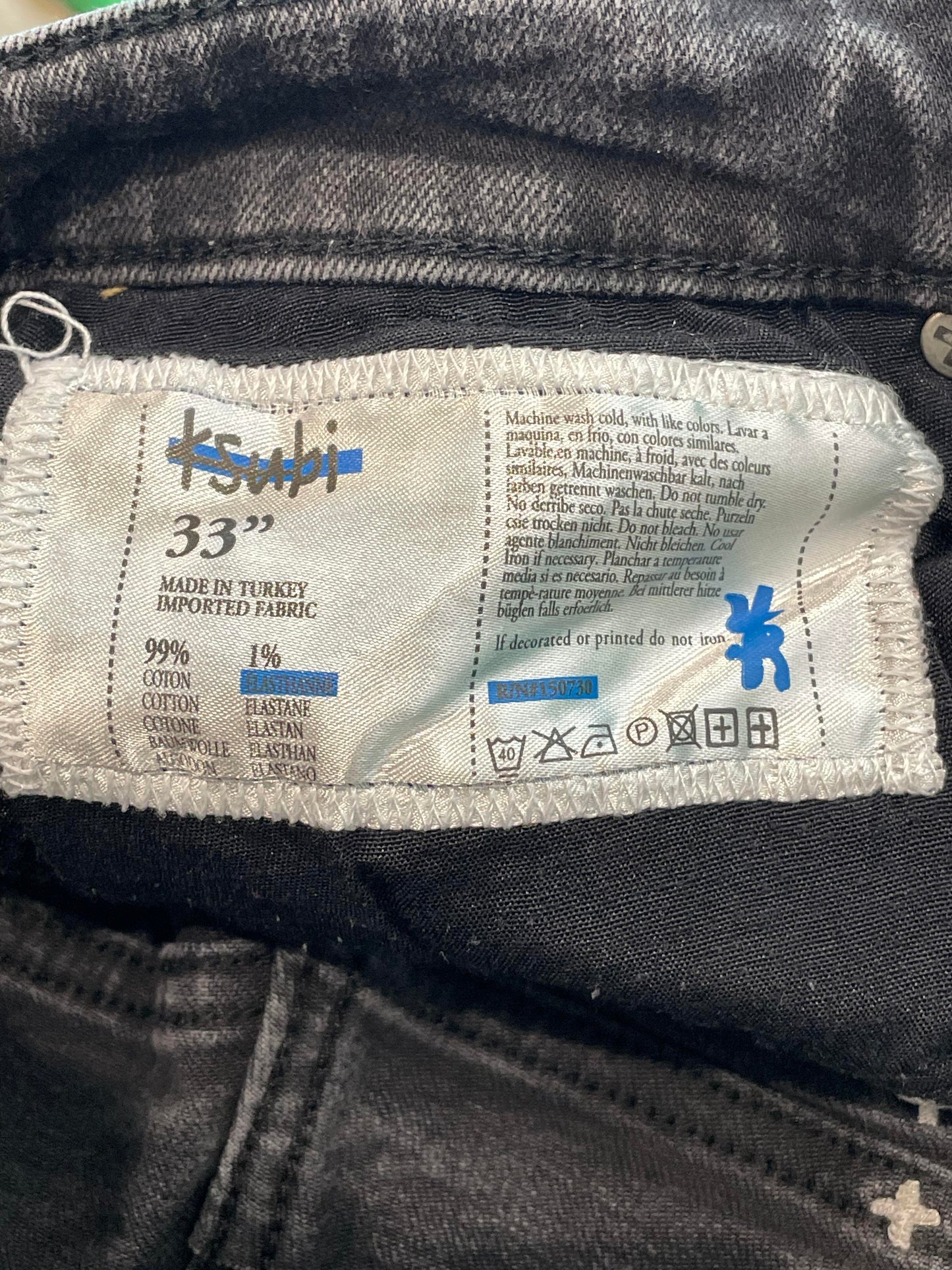 Ksubi Patched Black Jeans