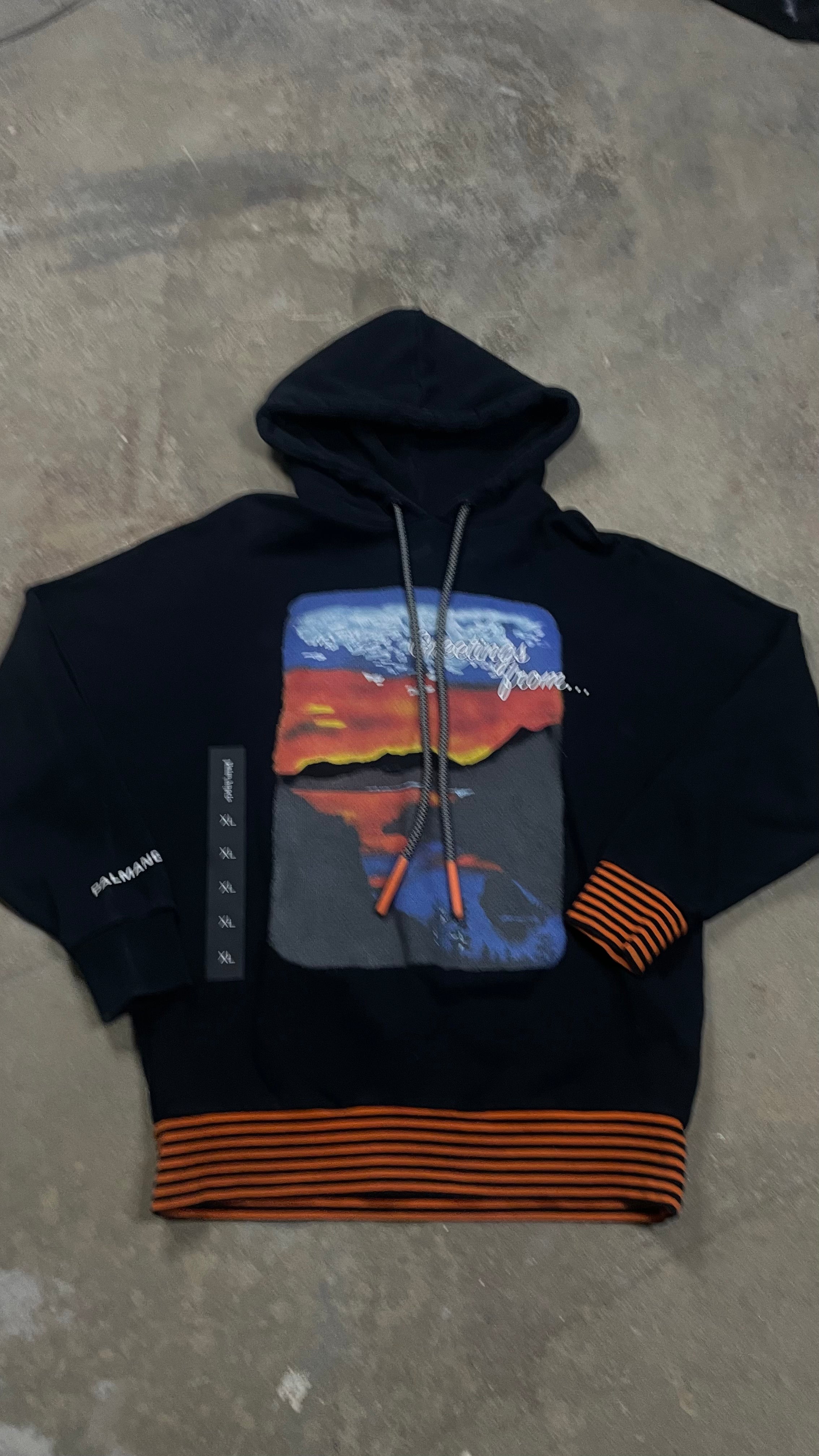 Palm Angels Greetings Hoodie Used XS