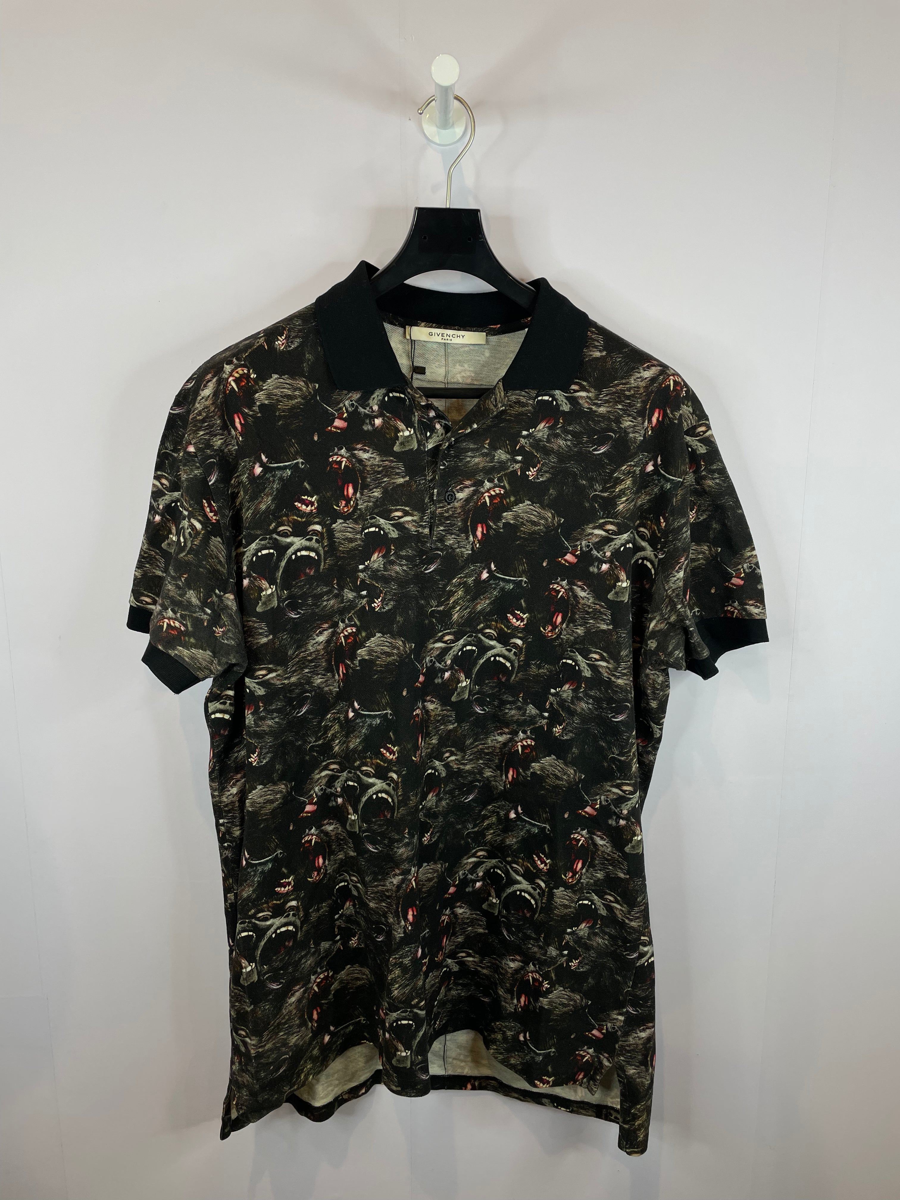 Givenchy Polo All Over Monkey Used XL