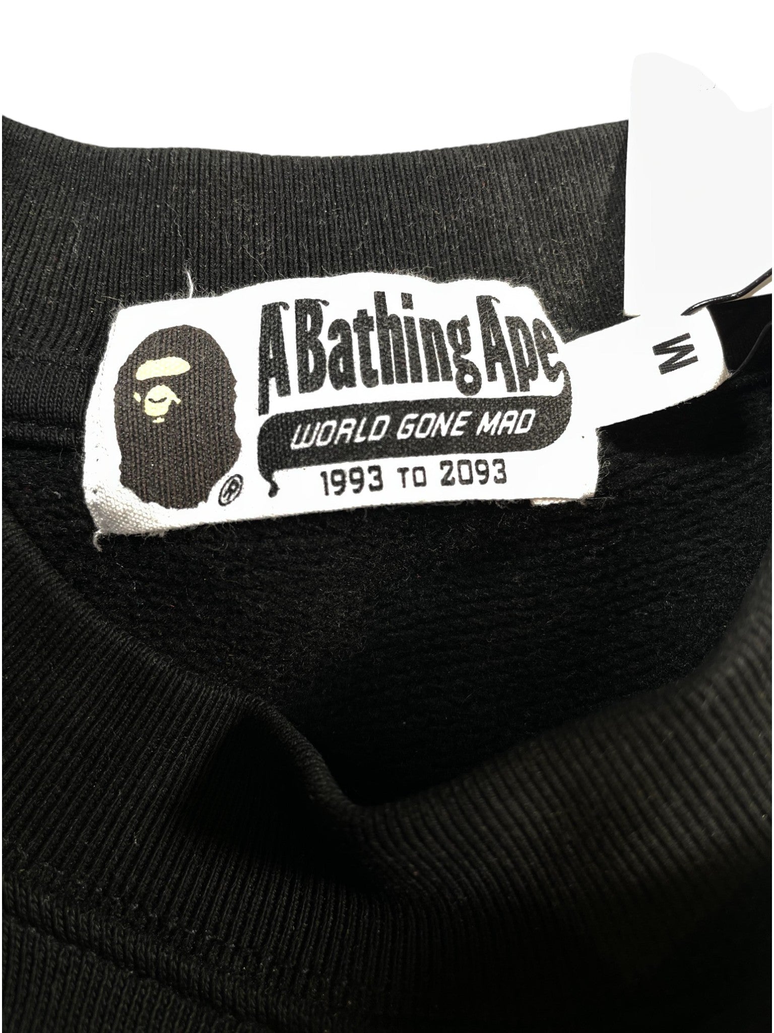 BAPE 'Metal Bape Head' Black Crewneck