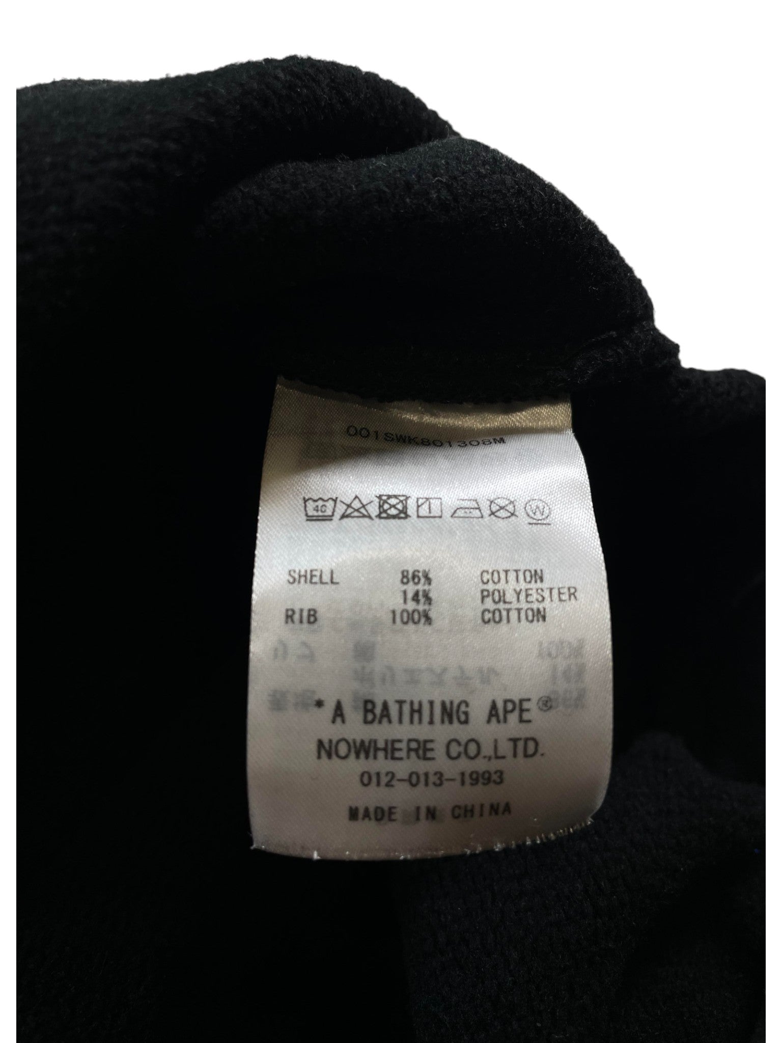 BAPE 'Metal Bape Head' Black Crewneck