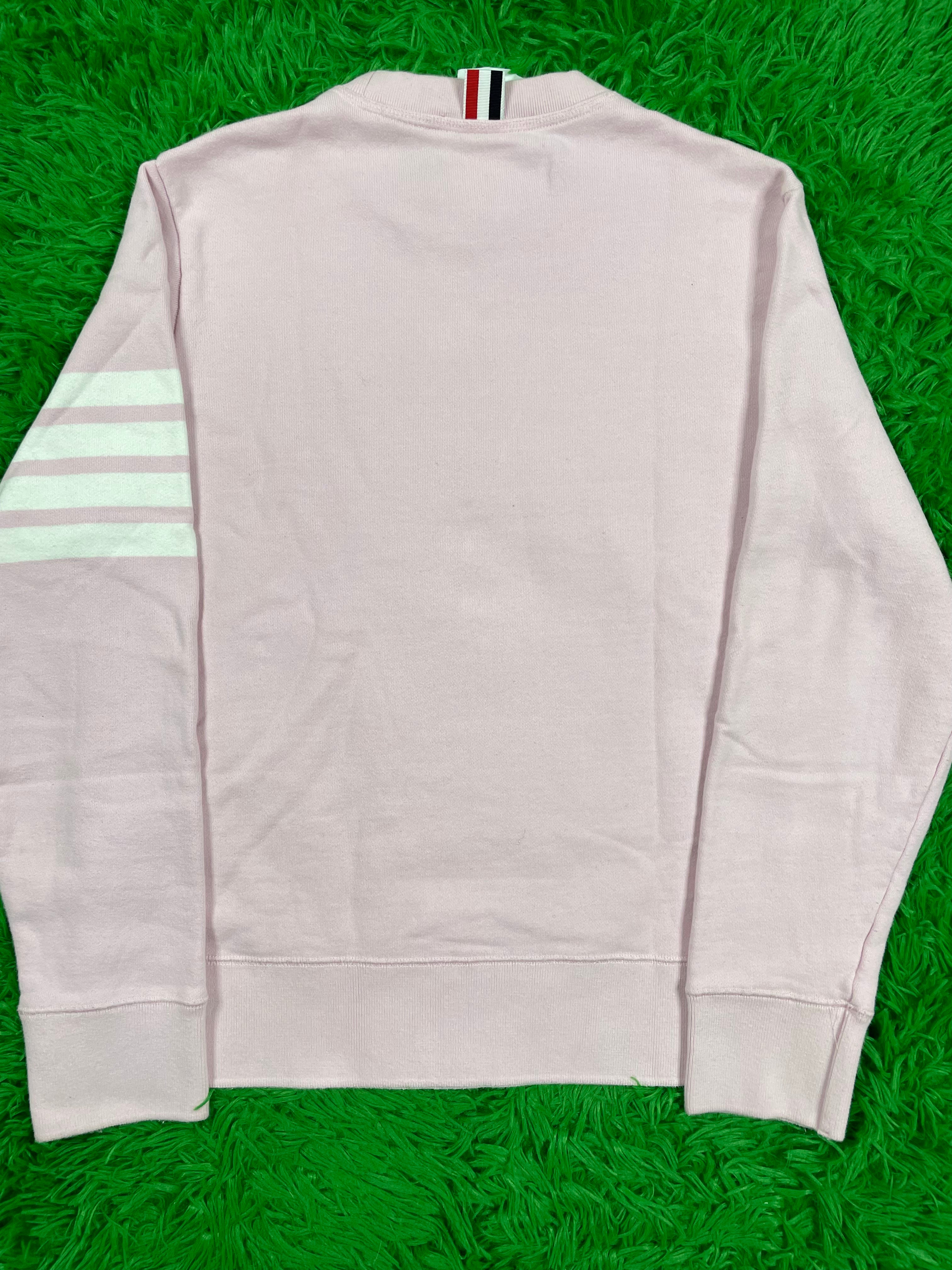 Thom Browne Crewneck Pink Sweater