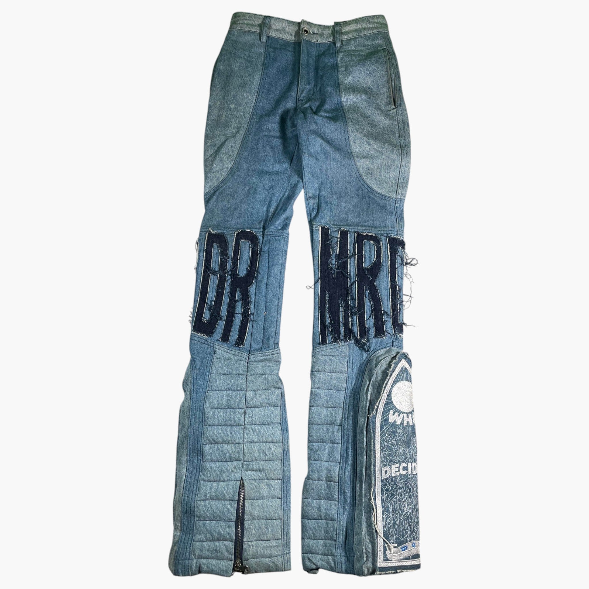 Who Decides War Moto Denim Light Wash Jeans