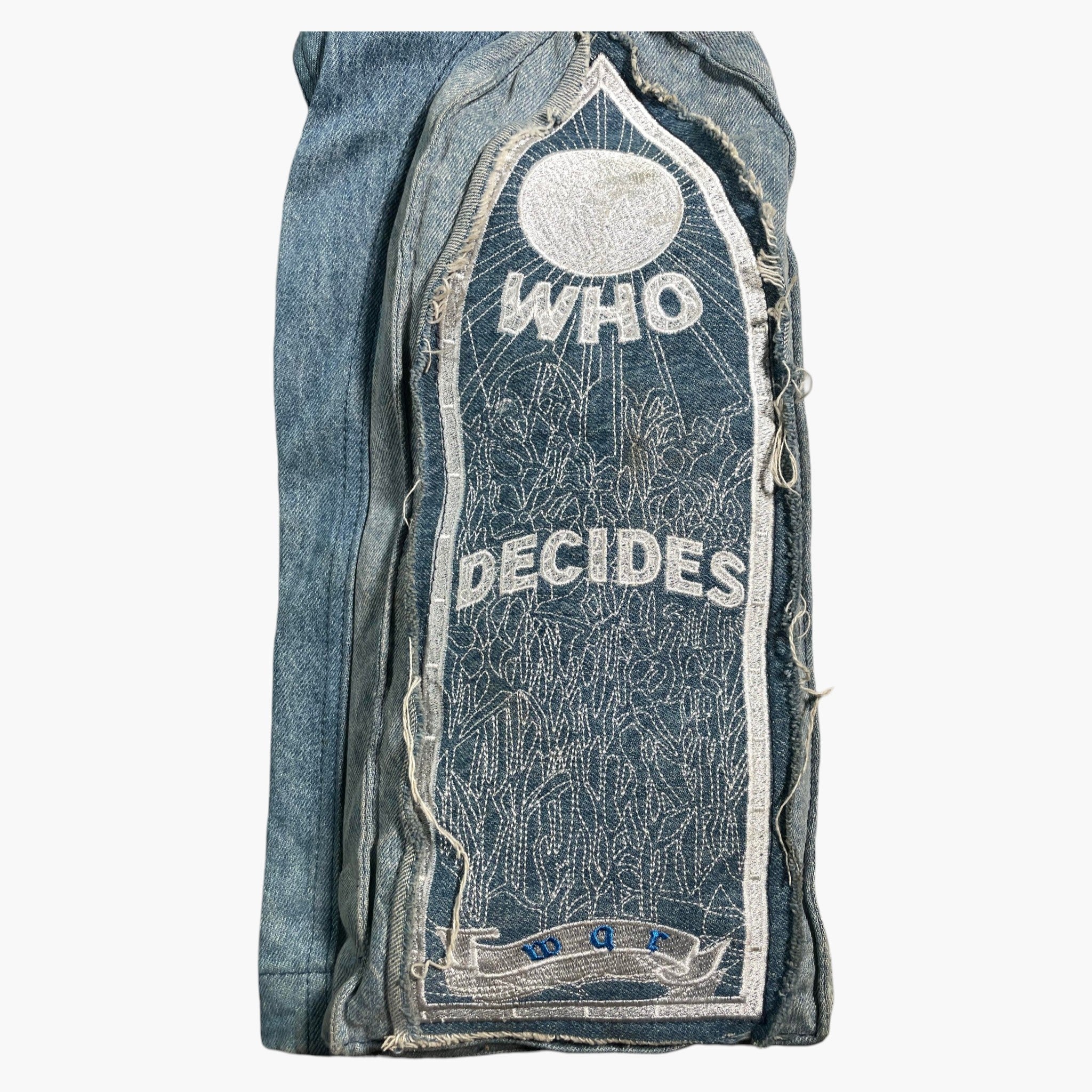 Who Decides War Moto Denim Light Wash Jeans