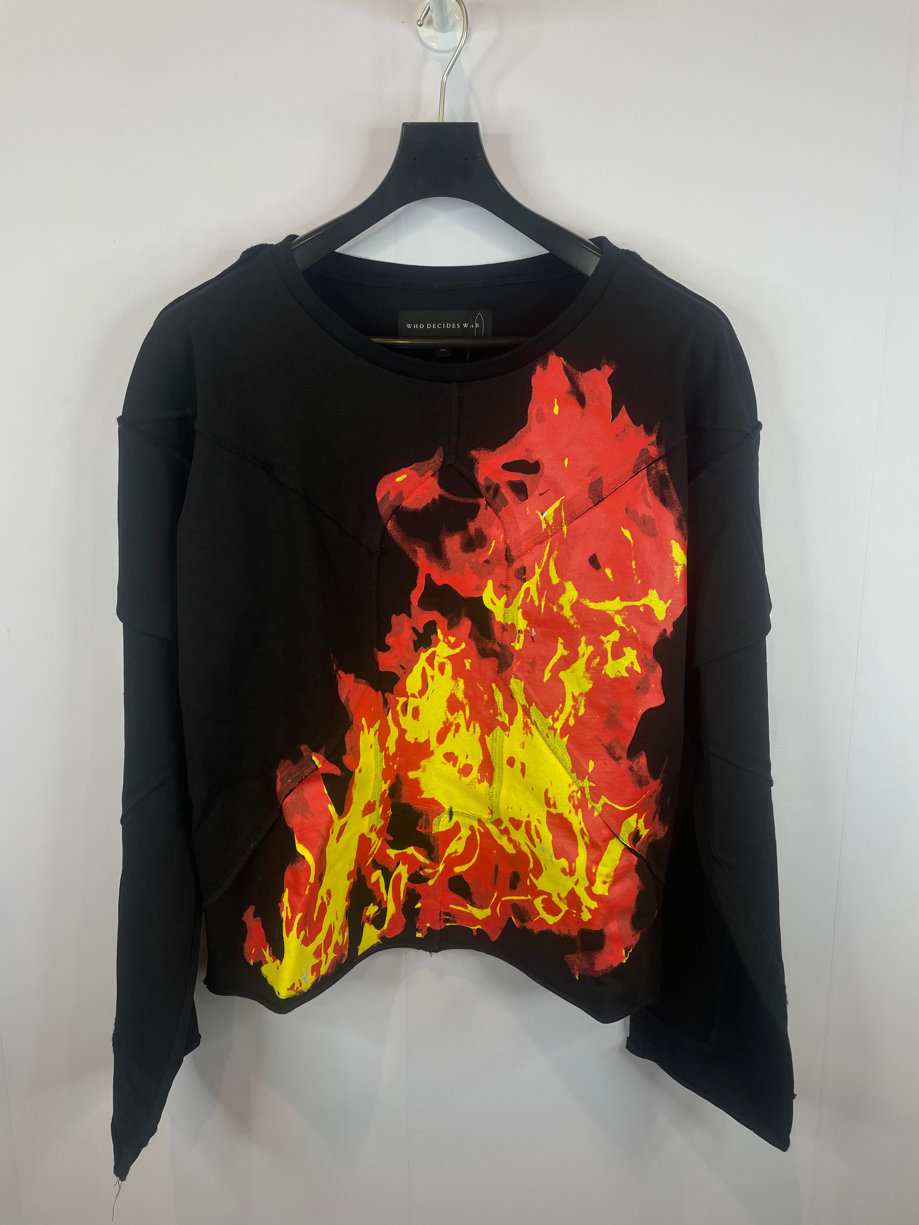 WDW Black Flames LS Used Medium