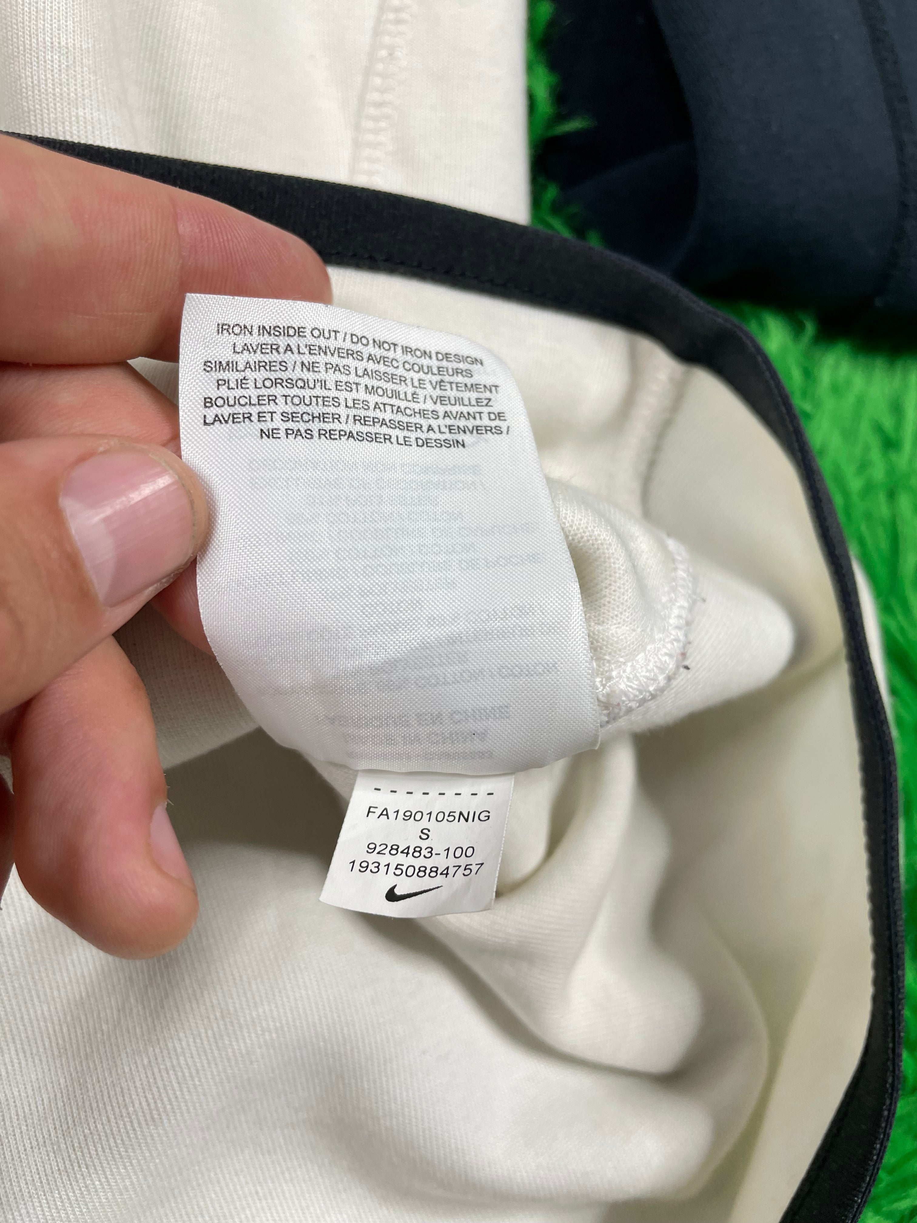 Nike Tech Hoodie White Black Small Used